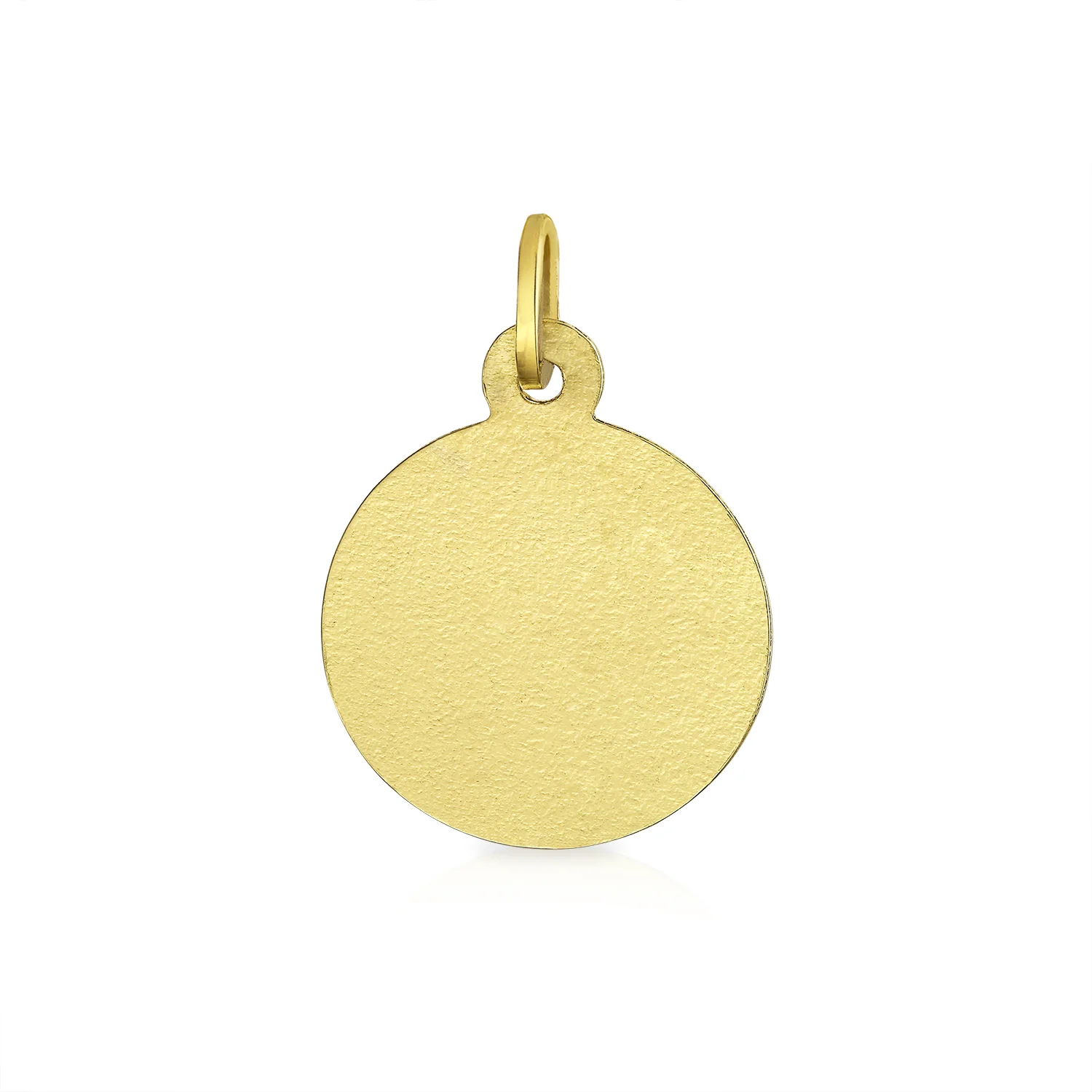 14K Gold Tiny Religious Medal Guardian Cherub Angel Pendant Necklace - Image 2