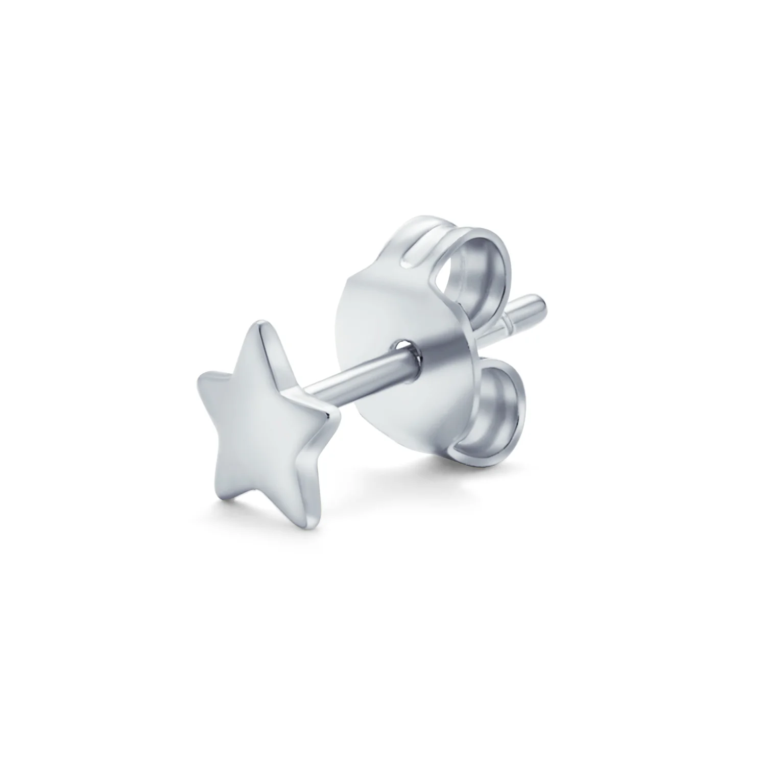 USA Patriotic Star Double Chain Ear Lobe Cartilage Clip On Ear Cuff Wrap Stud Earring Set Gold Plated Sterling Silver - Image 4