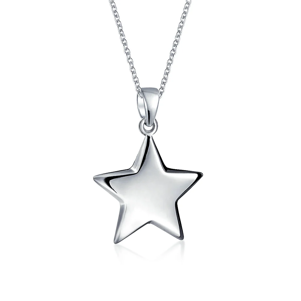 American Patriotic Celestial Star Necklace Earrings Set - Image 2