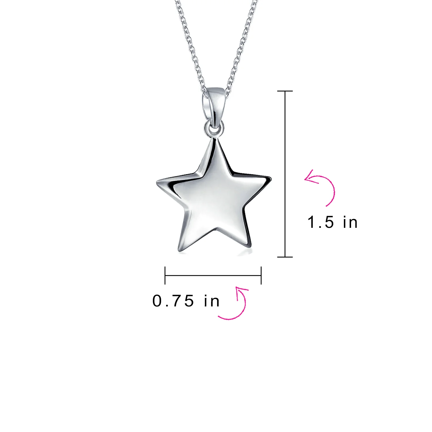 American Patriotic Celestial Star Necklace Earrings Set - Image 5