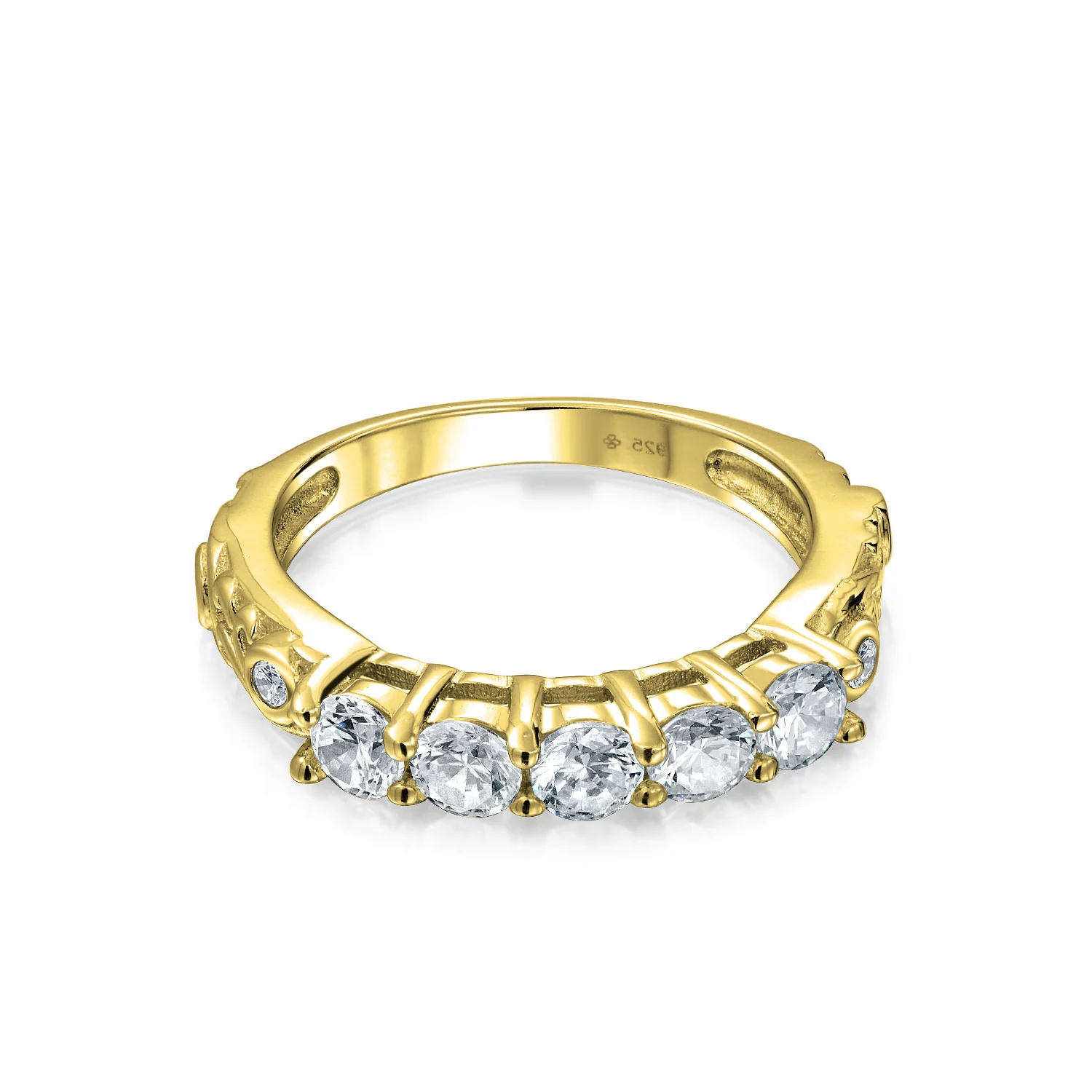 3CT Round Solitaire 3 Stone Engagement Ring Set Cubic Zirconia Past Present Future CZ Sterling Silver - Image 13