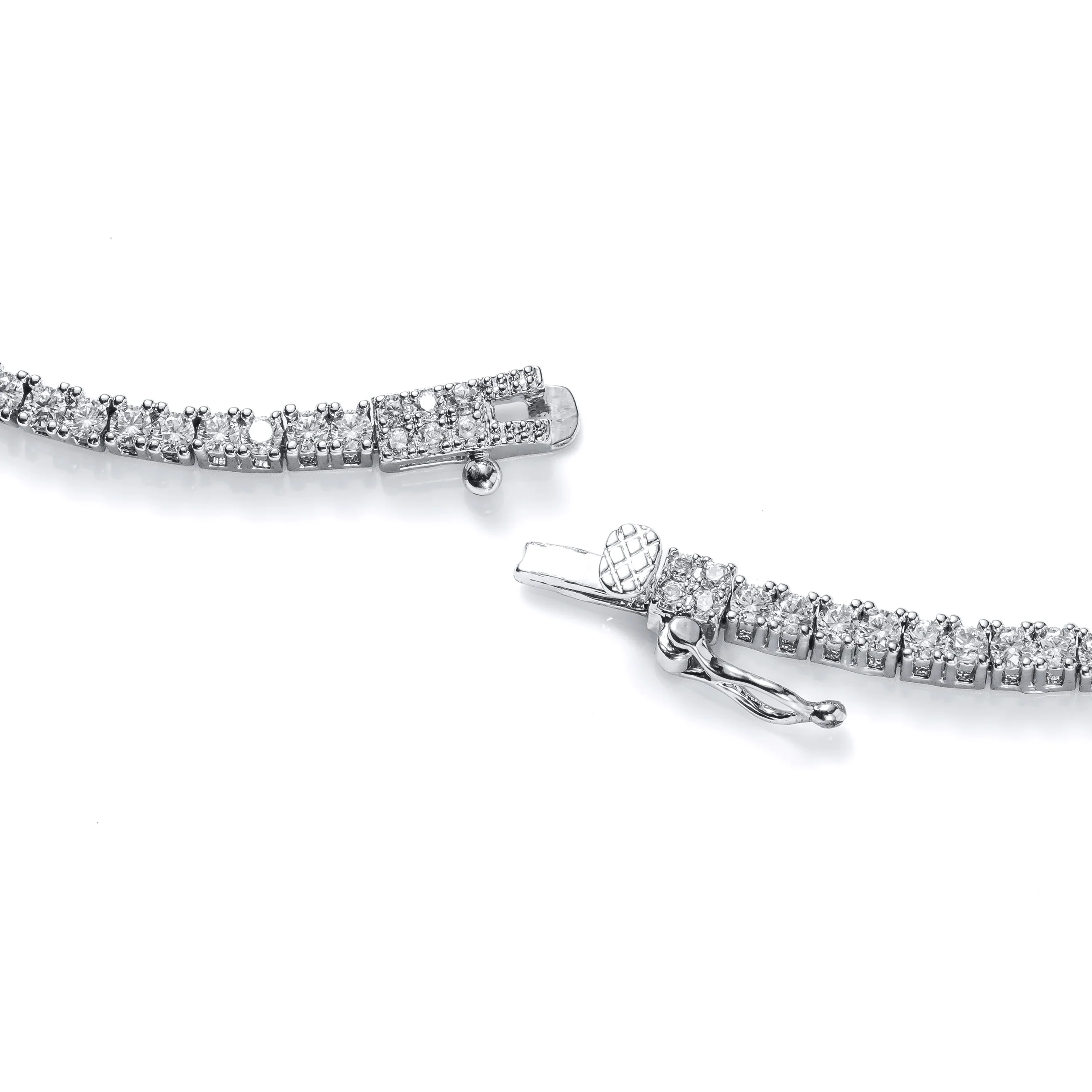 Art Deco Y Fringe Tassel Collar Necklace with Cubic Zirconia - Image 4