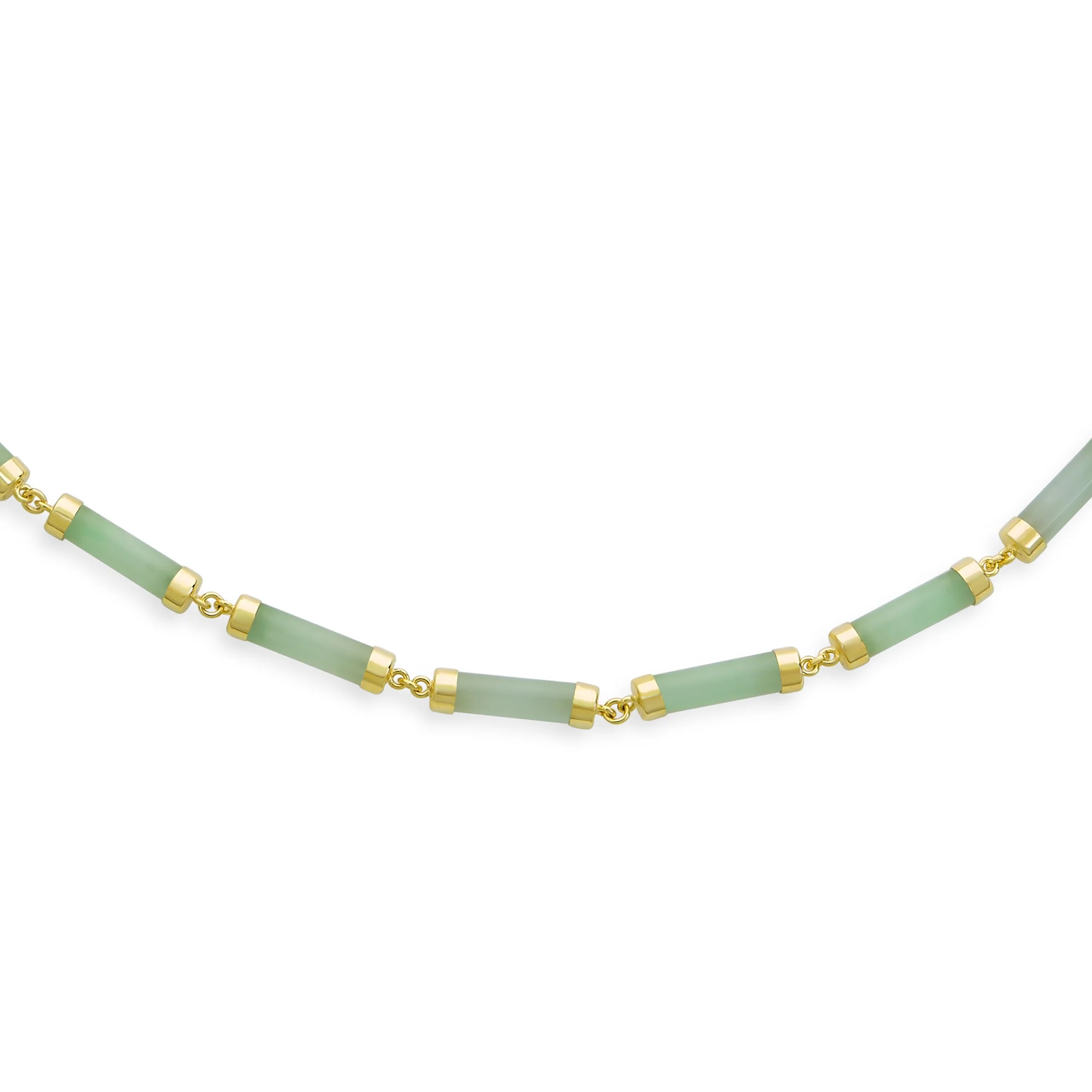 Asian Jade Onyx Pendant Necklace 14K Gold Plated 16-18 Inch - Image 3