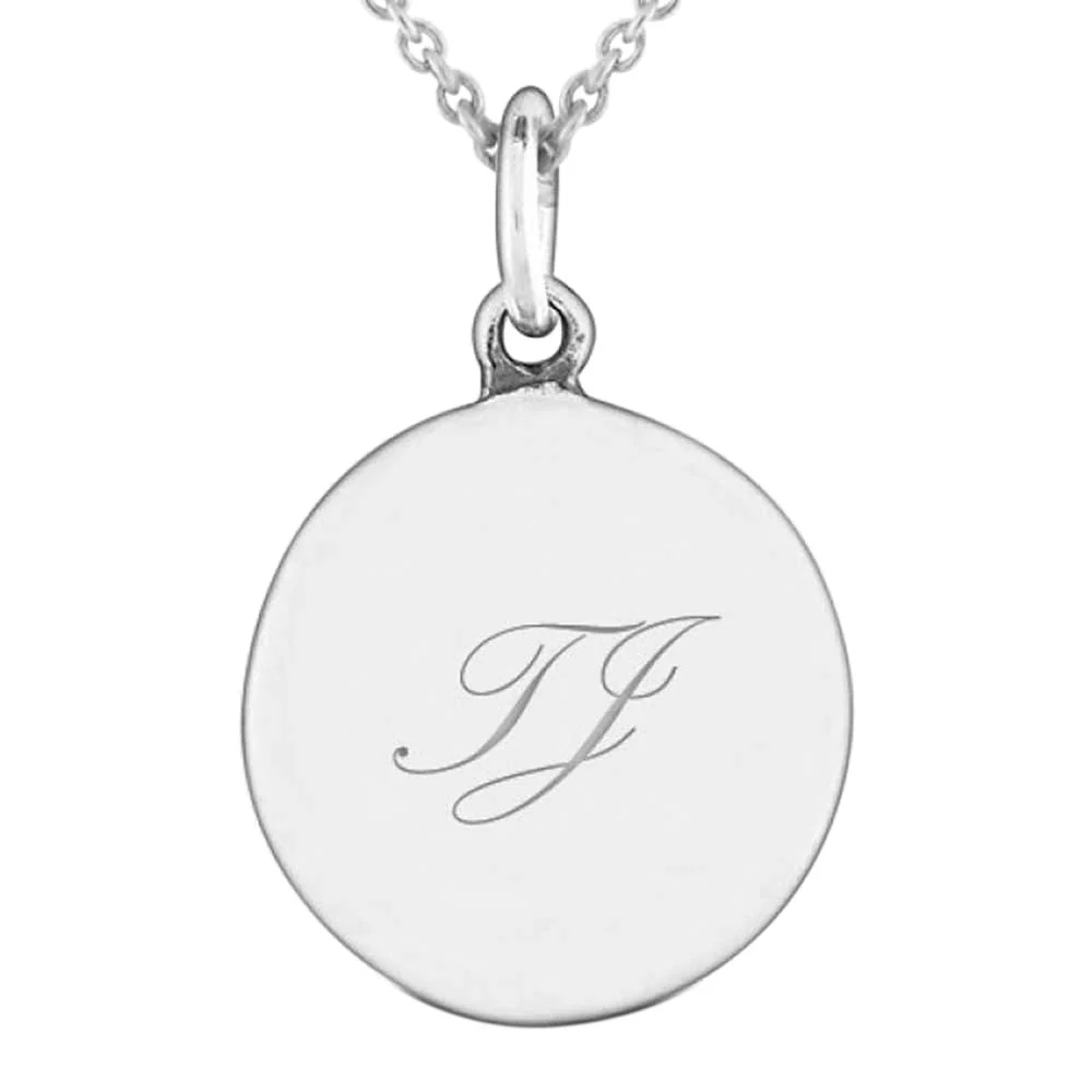 Aquarius Zodiac Round Medallion Pendant Necklace Antiqued .925 Sterling Silver - Image 14