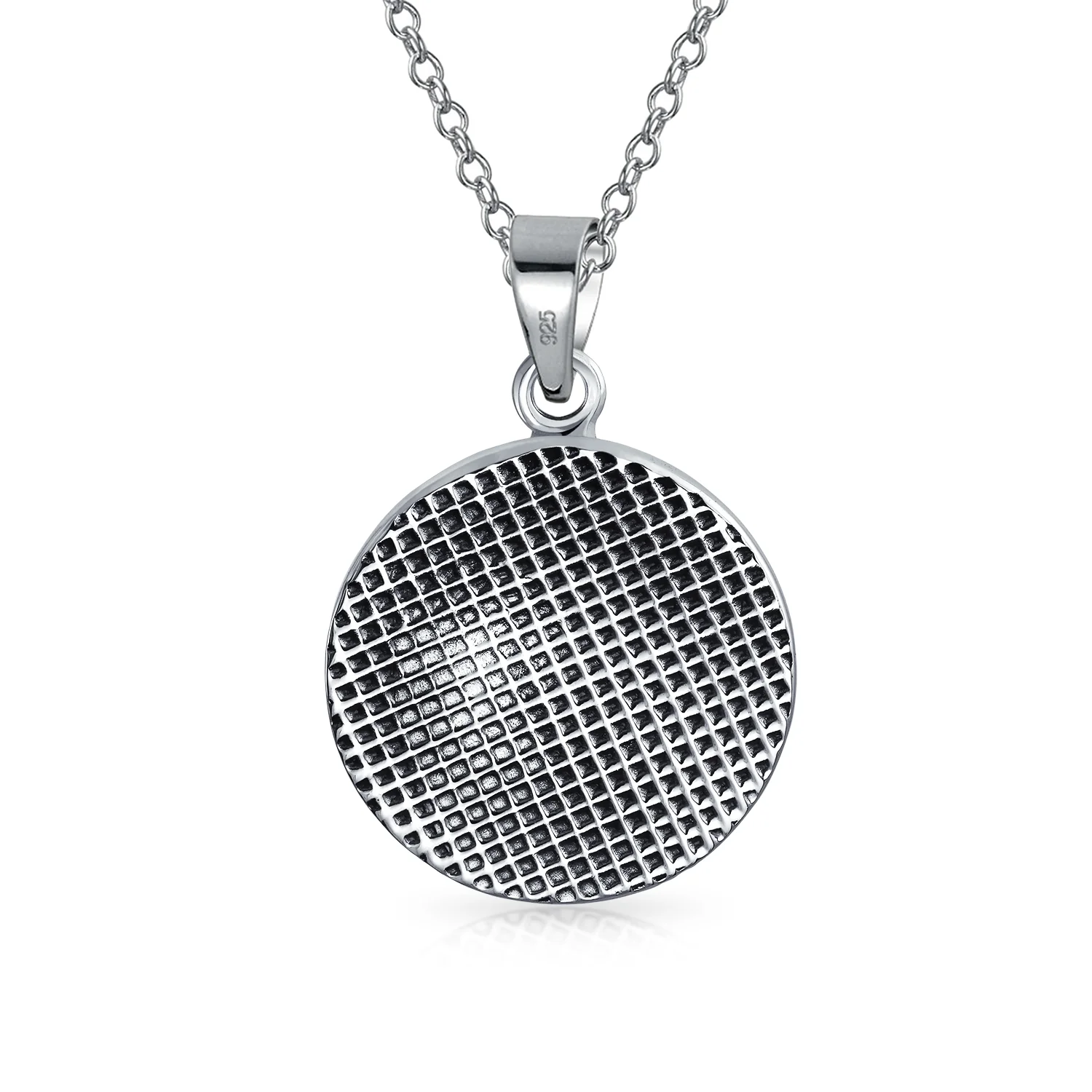 Cancer Zodiac Sign Round Medallion Pendant Necklace .925 Sterling Silver - Image 27
