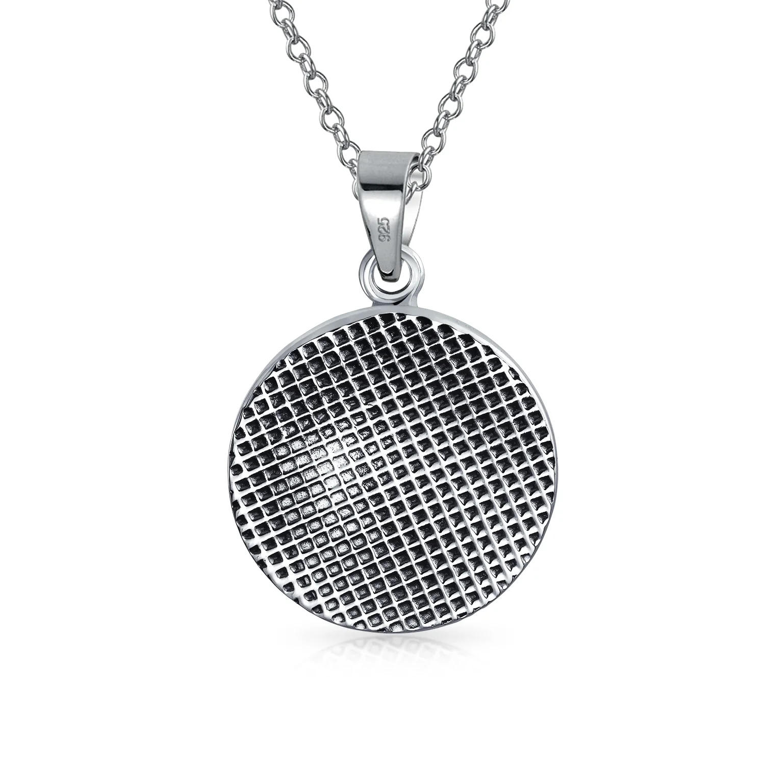 Cancer Zodiac Sign Round Medallion Pendant Necklace .925 Sterling Silver - Image 35