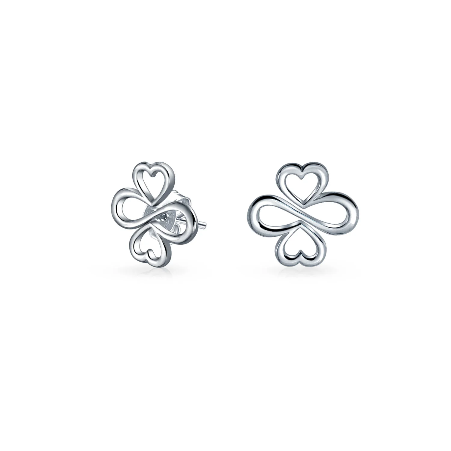 Ayllu Heart Infinity Clover Love Luck & Unity Bolo Bracelet & Stud Earrings - Image 4