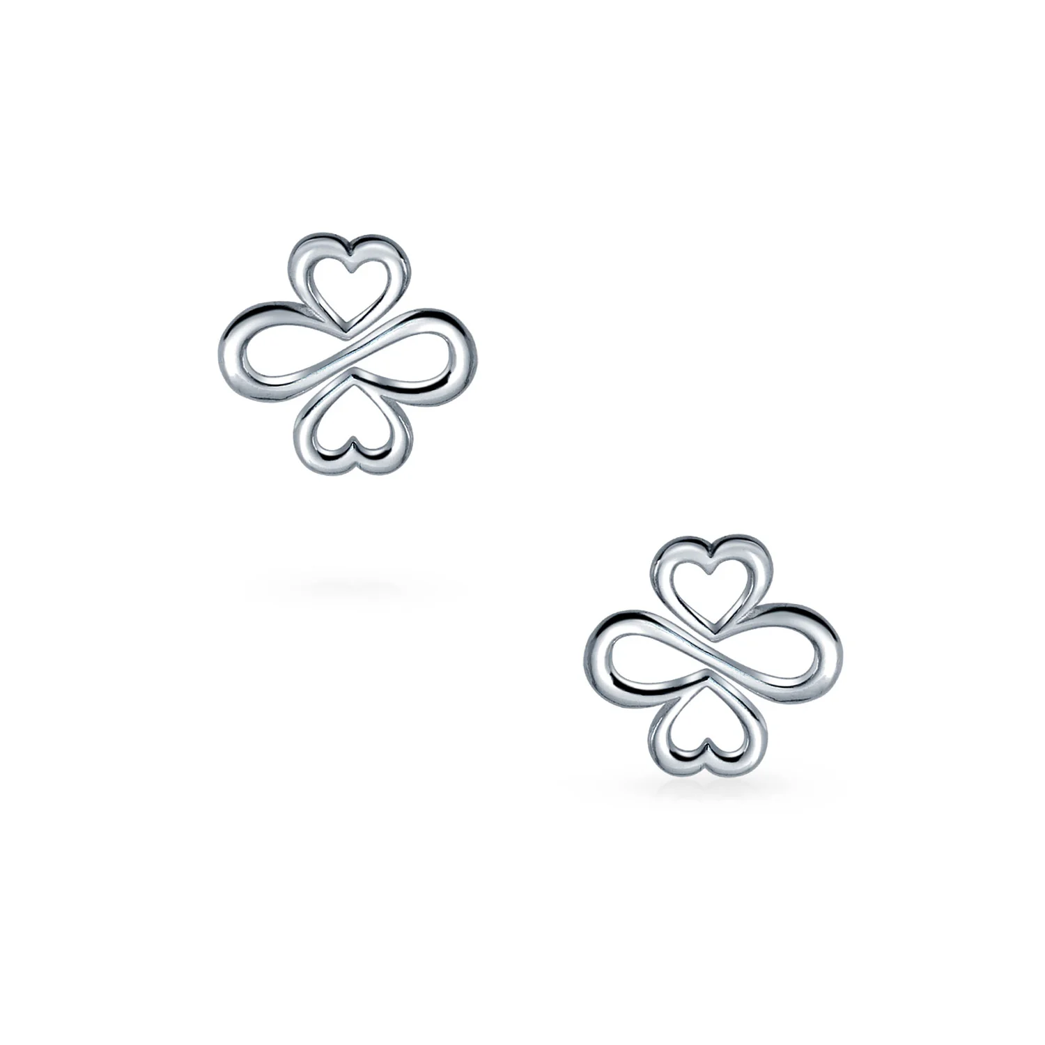 Ayllu Heart Infinity Clover Love Luck & Unity Bolo Bracelet & Stud Earrings - Image 5