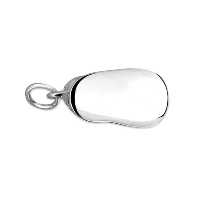 Baby Shoe Charm Pendant Necklace New Mothers CZ Silver - Image 4