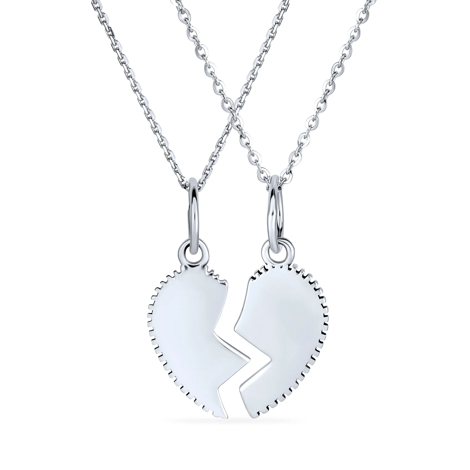 2 PCS Best Friend Aunt Niece Heart Puzzle Pendant Necklace - Image 2