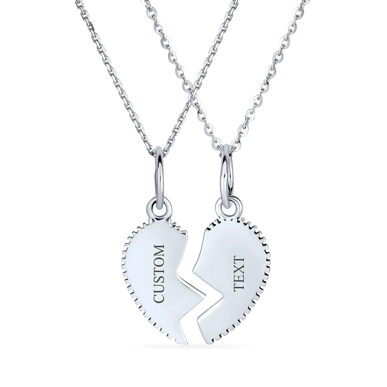 2 PCS Best Friend Aunt Niece Heart Puzzle Pendant Necklace - Image 5