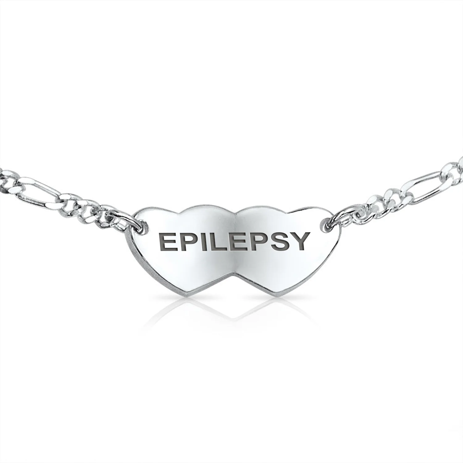 Dainty Heart Shape Red Medical Identification Blank ID Bracelet .925 Sterling Silver Wrist 6 -7 Inch - Image 18