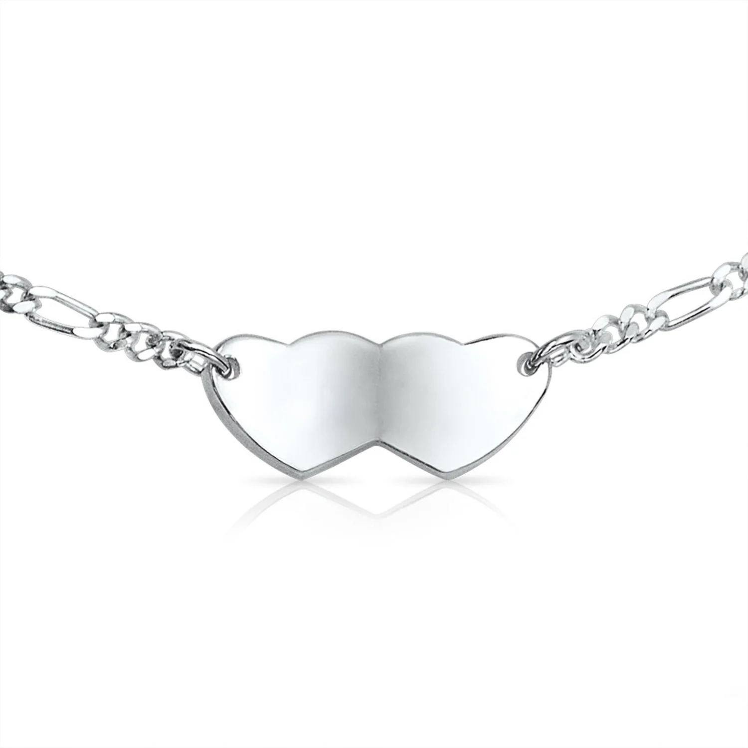 Dainty Heart Shape Red Medical Identification Blank ID Bracelet .925 Sterling Silver Wrist 6 -7 Inch - Image 32