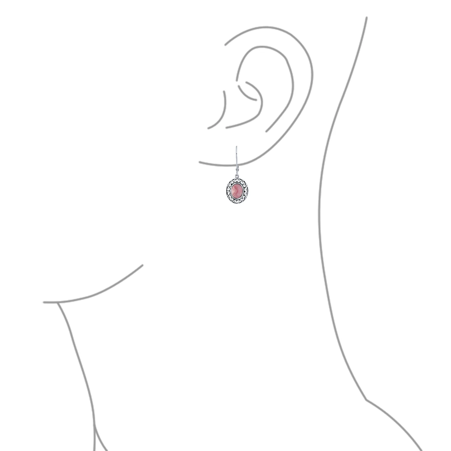 3CT Gemstone Oval Bezel Set Lever Back Dangle Earrings Sterling Silver - Image 14