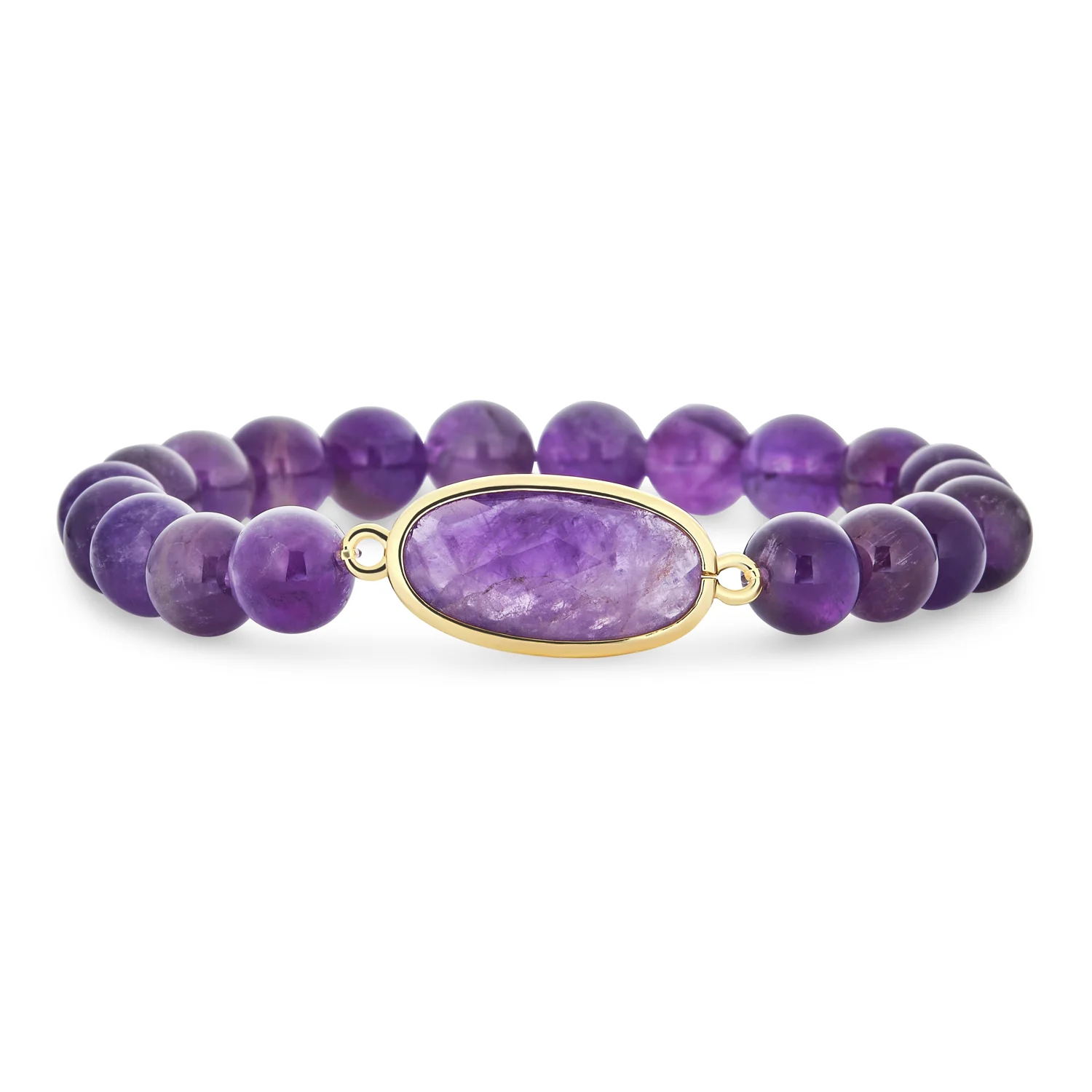 Stacking Stretch Bracelet Lapis Amethyst Turquoise Hearts - Image 2