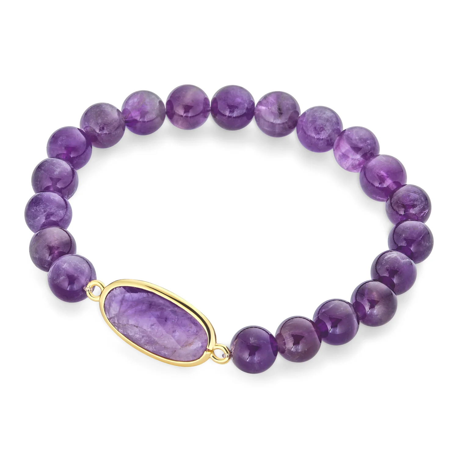 Stacking Stretch Bracelet Lapis Amethyst Turquoise Hearts - Image 4