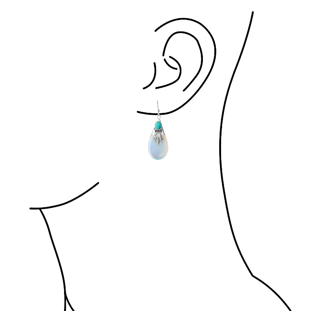 Boho Vintage CZ Gemstone Dangle Chandelier Earrings - Image 6
