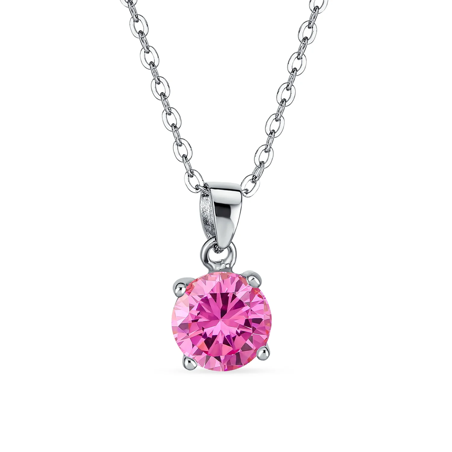 4CTW Round Yellow CZ Solitaire Stud Earrings & Pendant Necklace Set .925 Sterling Silver - Image 11