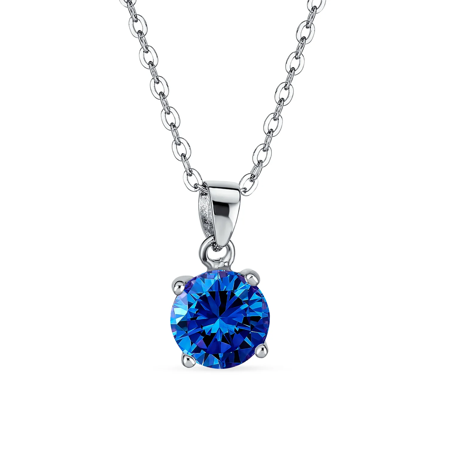 4CTW Round Yellow CZ Solitaire Stud Earrings & Pendant Necklace Set .925 Sterling Silver - Image 14