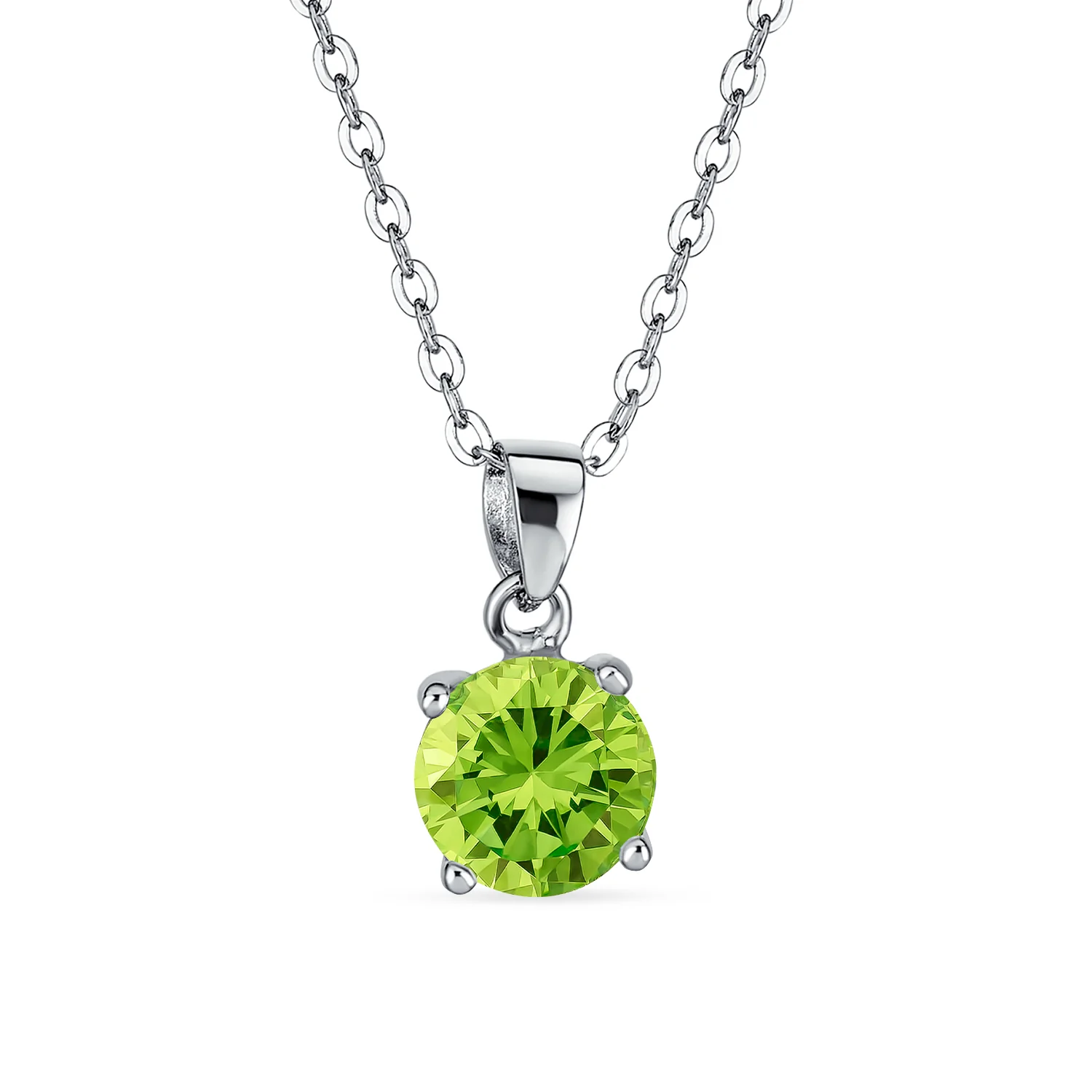 4CTW Round Yellow CZ Solitaire Stud Earrings & Pendant Necklace Set .925 Sterling Silver - Image 16