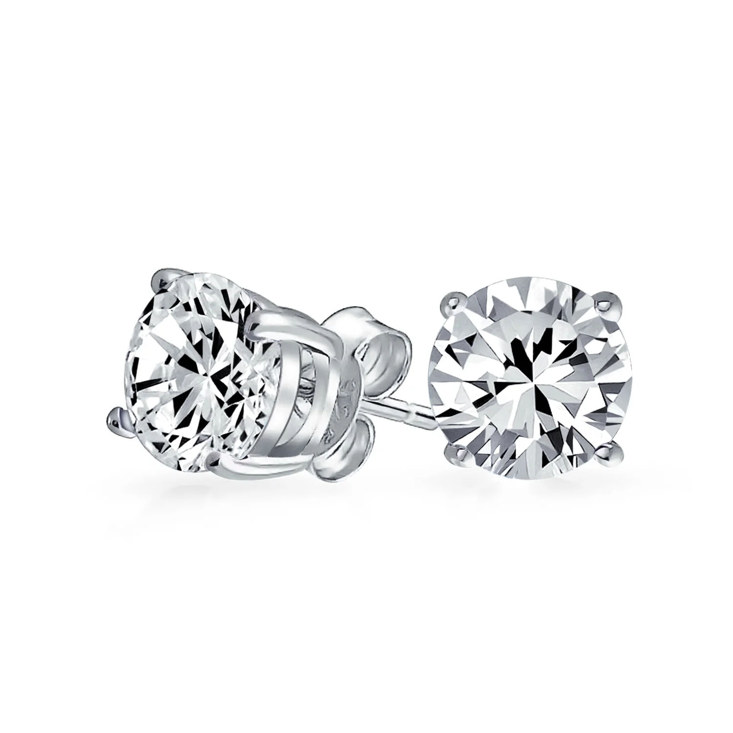 4CTW Round Yellow CZ Solitaire Stud Earrings & Pendant Necklace Set .925 Sterling Silver - Image 20