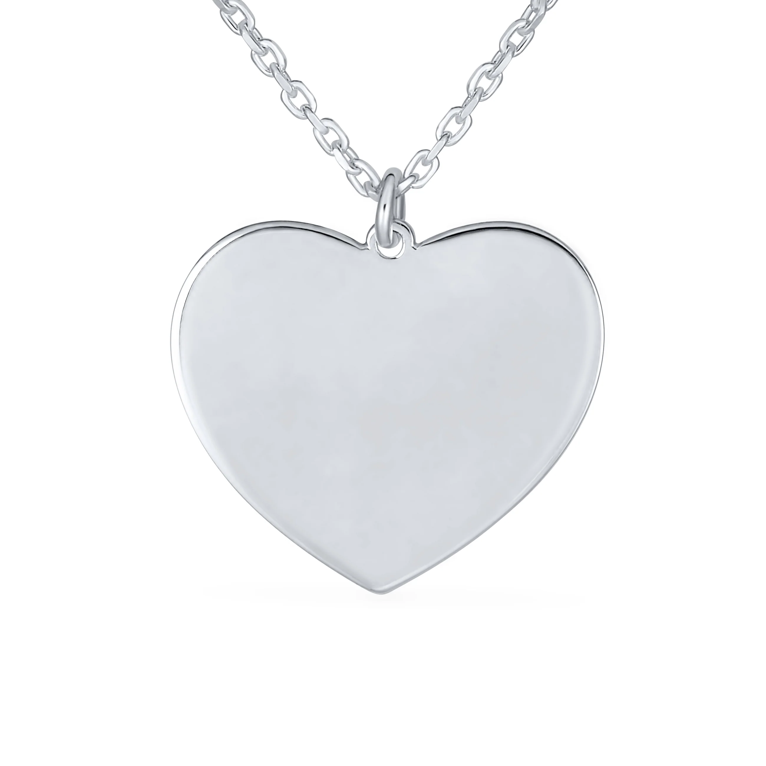 Mother Day Mother Daughter Words Best Mom Heart Pendant .925 Sterling Silver - Image 2