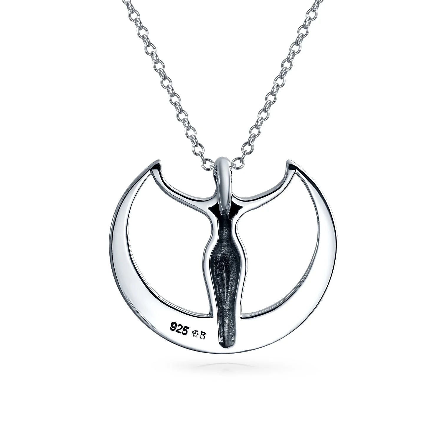 Celtic Cerridwen Crone Moon Goddess Wisdom Pendant Necklace in Sterling Silver - Image 2