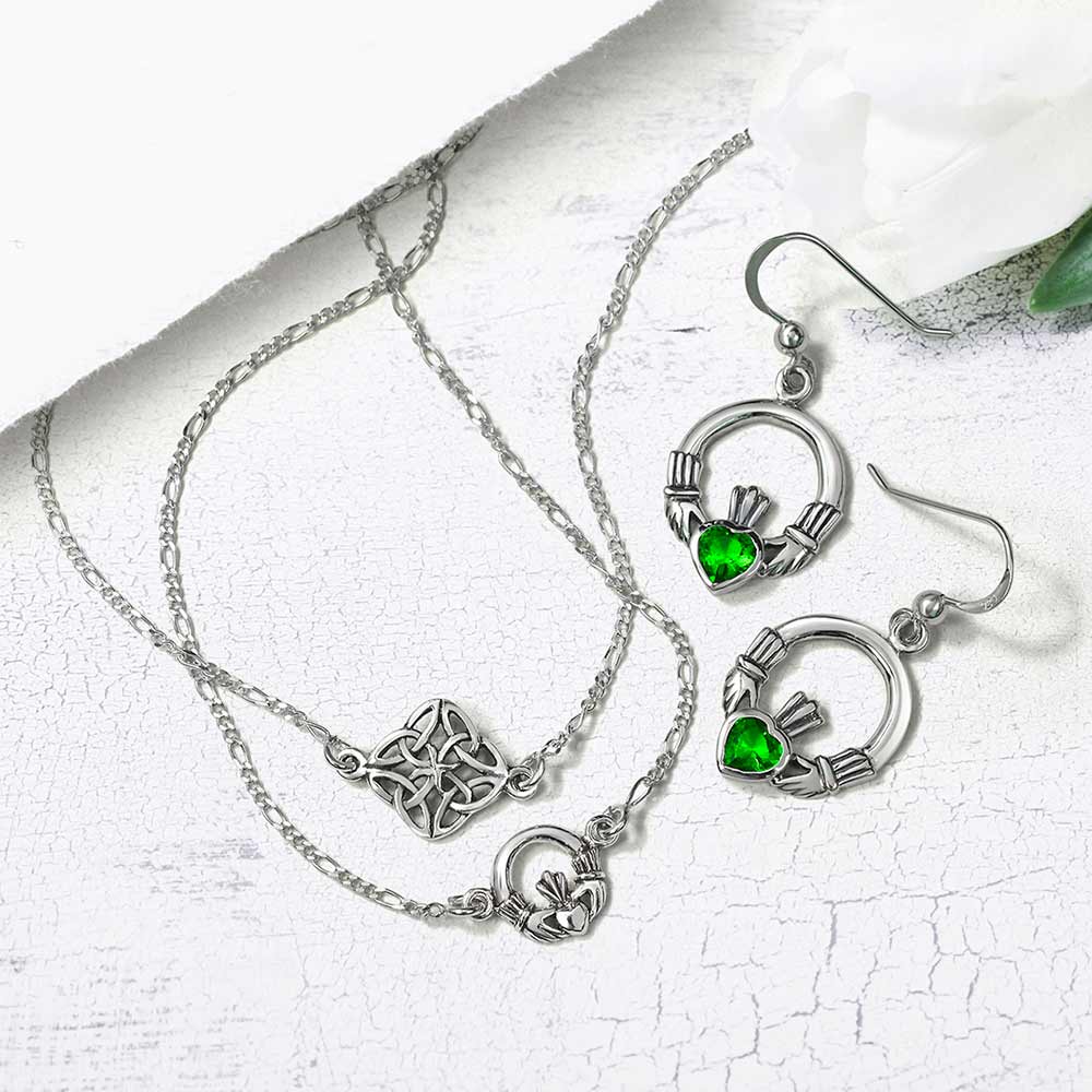 Celtic Love Knot Anklet Ankle Bracelet Sterling Silver Triquetra Design - Image 4