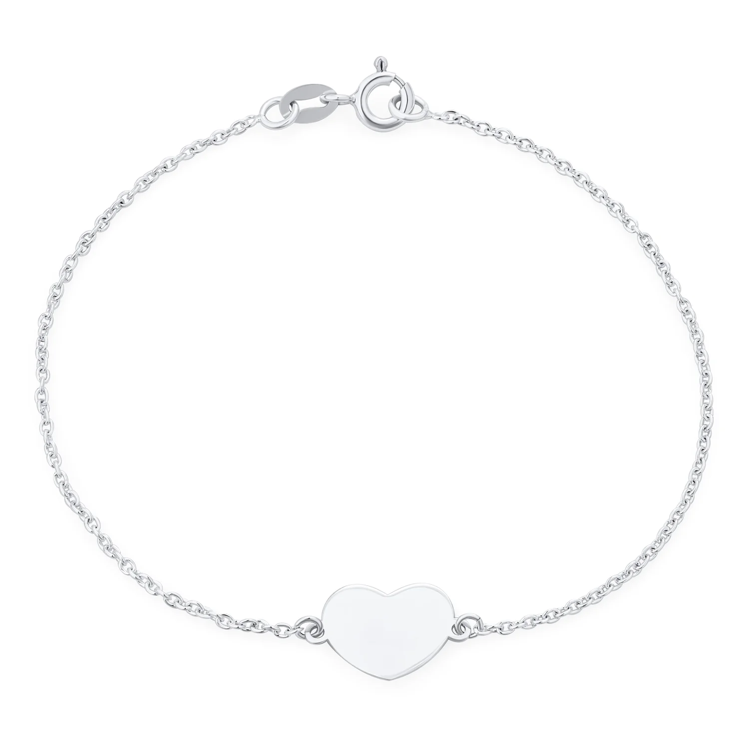 Dainty Charm Bracelet for Pet Lovers with Heart and Paw Print Sterling Silver - Image 2