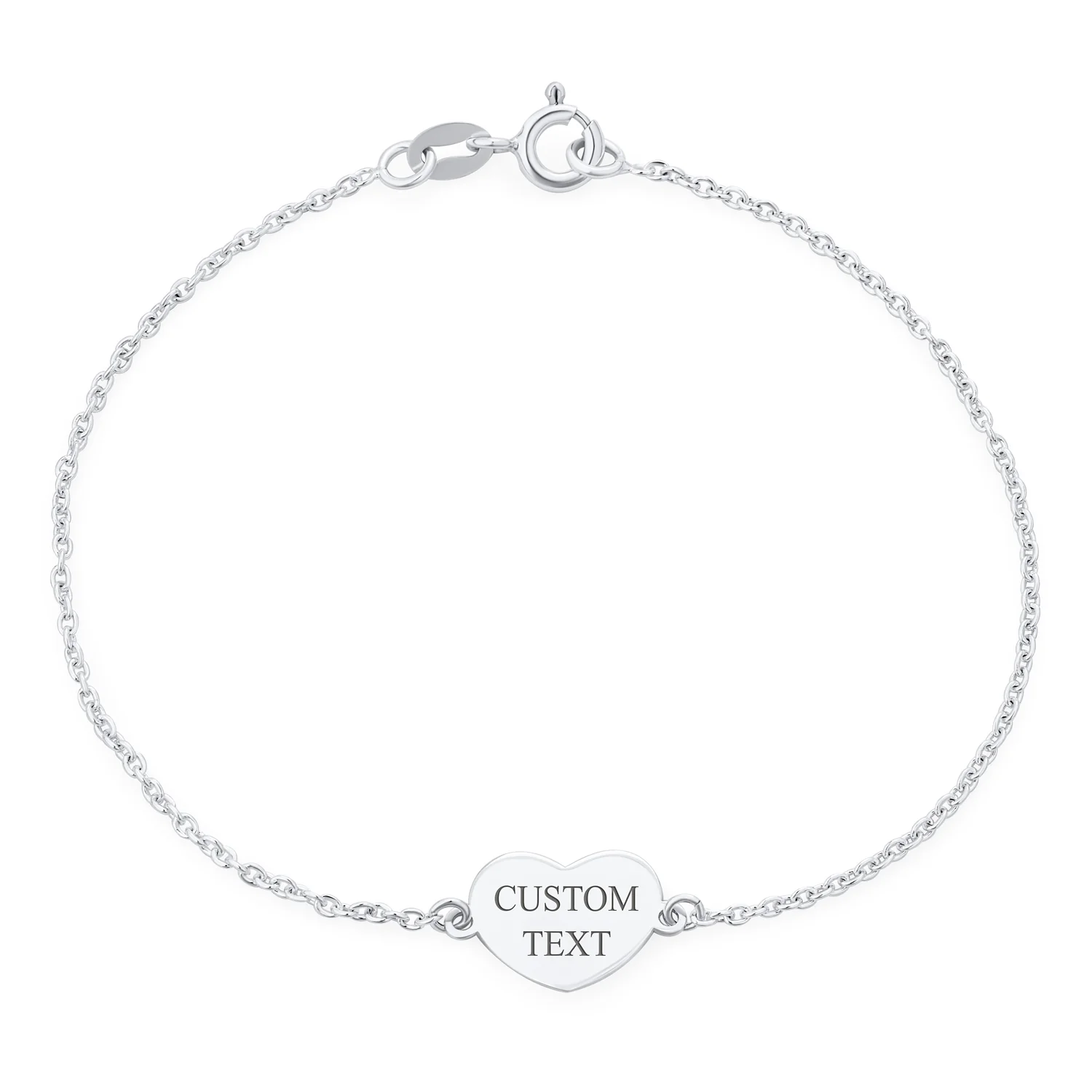 Dainty Charm Bracelet for Pet Lovers with Heart and Paw Print Sterling Silver - Image 4
