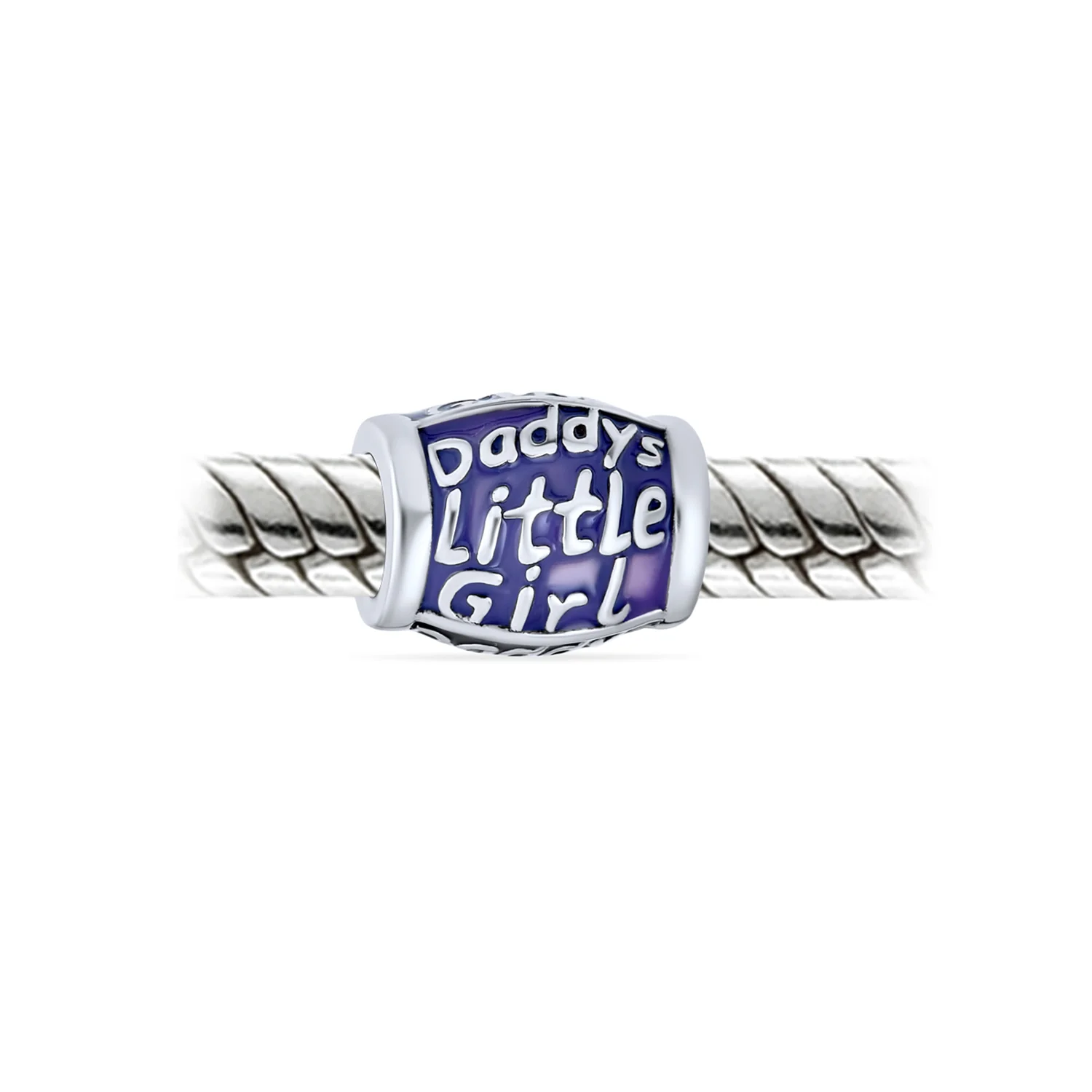 Daddy's Little Girl Charm Bead Sterling Silver for European Bracelet - Image 2