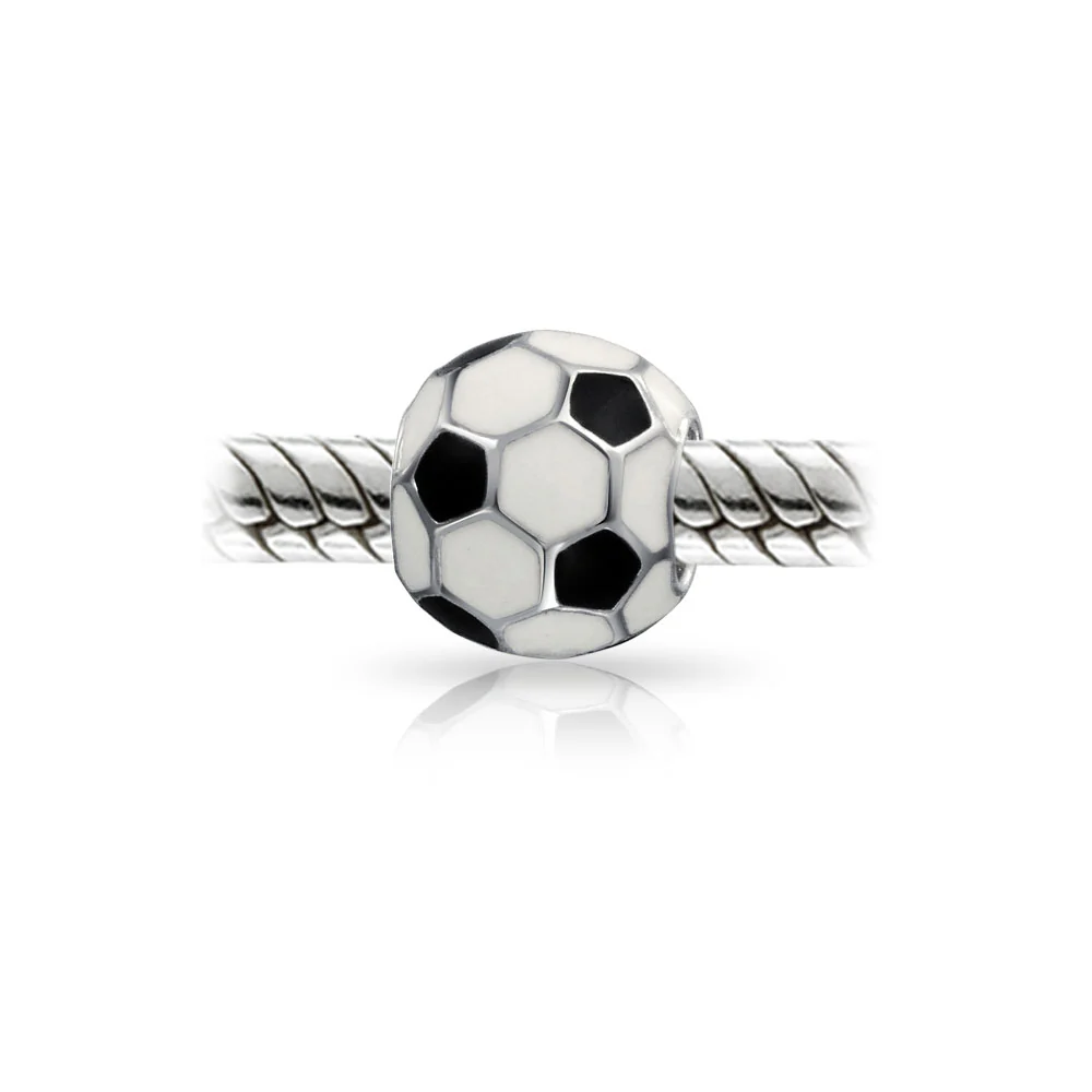 Player Sports Soccer Mom Charm Bead Sterling Silver for European Bracelet - Image 2