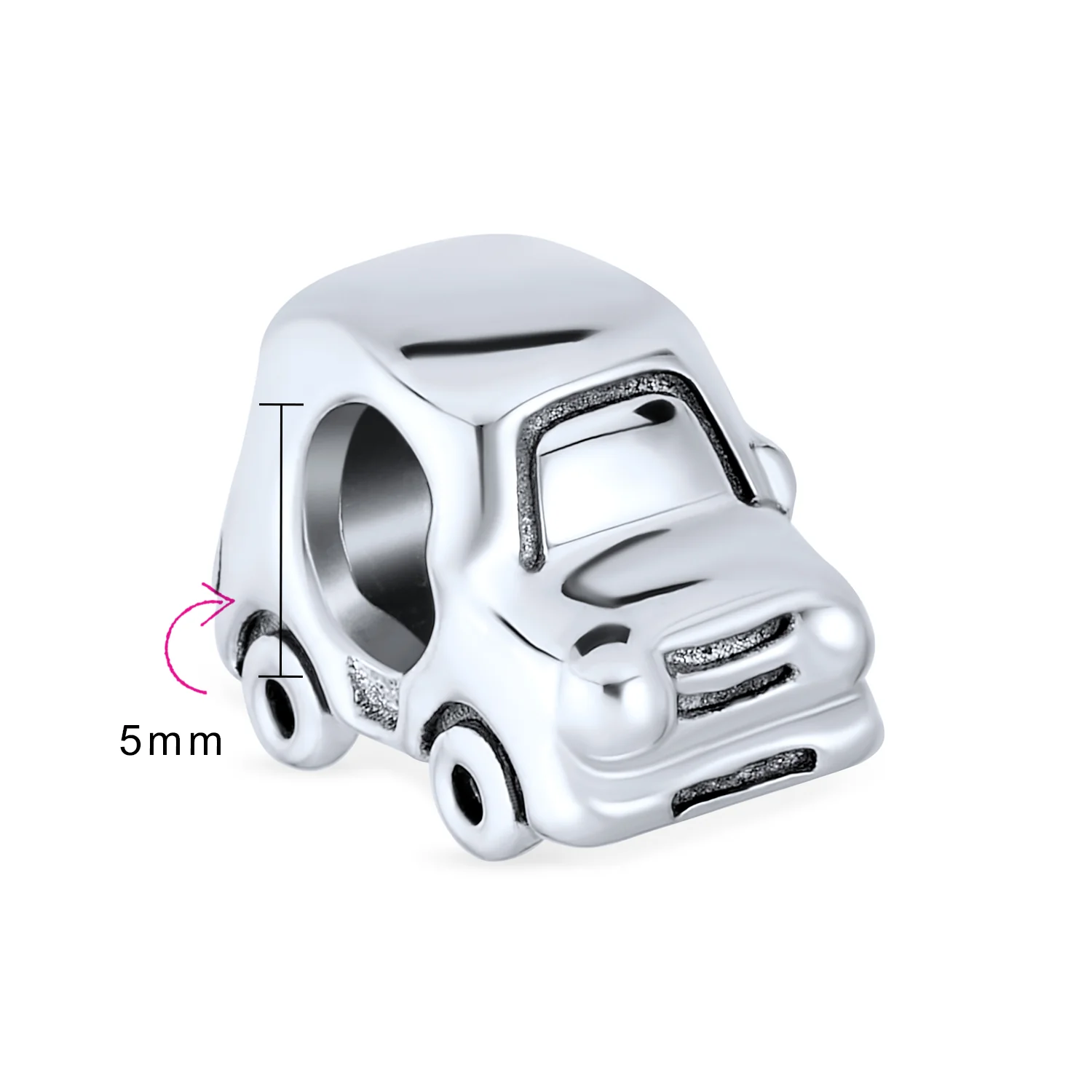 SUV Car Charm Bead for Soccer Moms Charm Bead .925 Sterling Silver Fits European Bracelet - Image 3