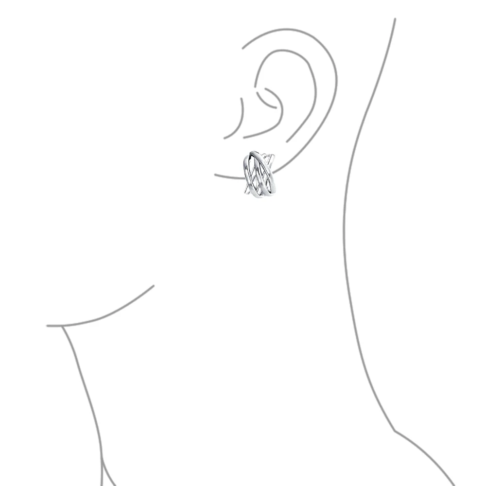 Classic Celtic Knot Clip-On Earrings Two Tone For Non-Pierced Ears Gold Plated - Image 17