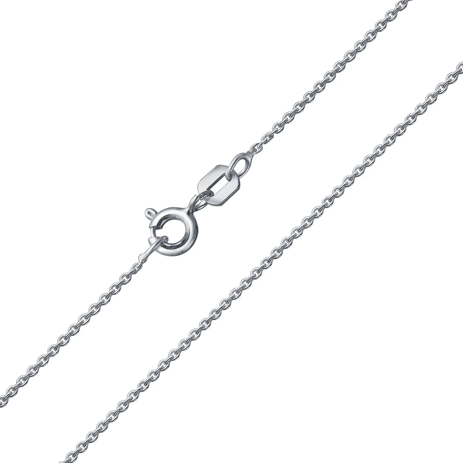 Classic Thin Rolo Link Cable Chain Necklace 14K Gold Plated Silver 16-24 Inch - Image 3