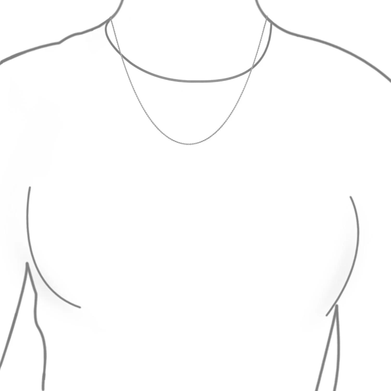Classic Thin Rolo Link Cable Chain Necklace 14K Gold Plated Silver 16-24 Inch - Image 5