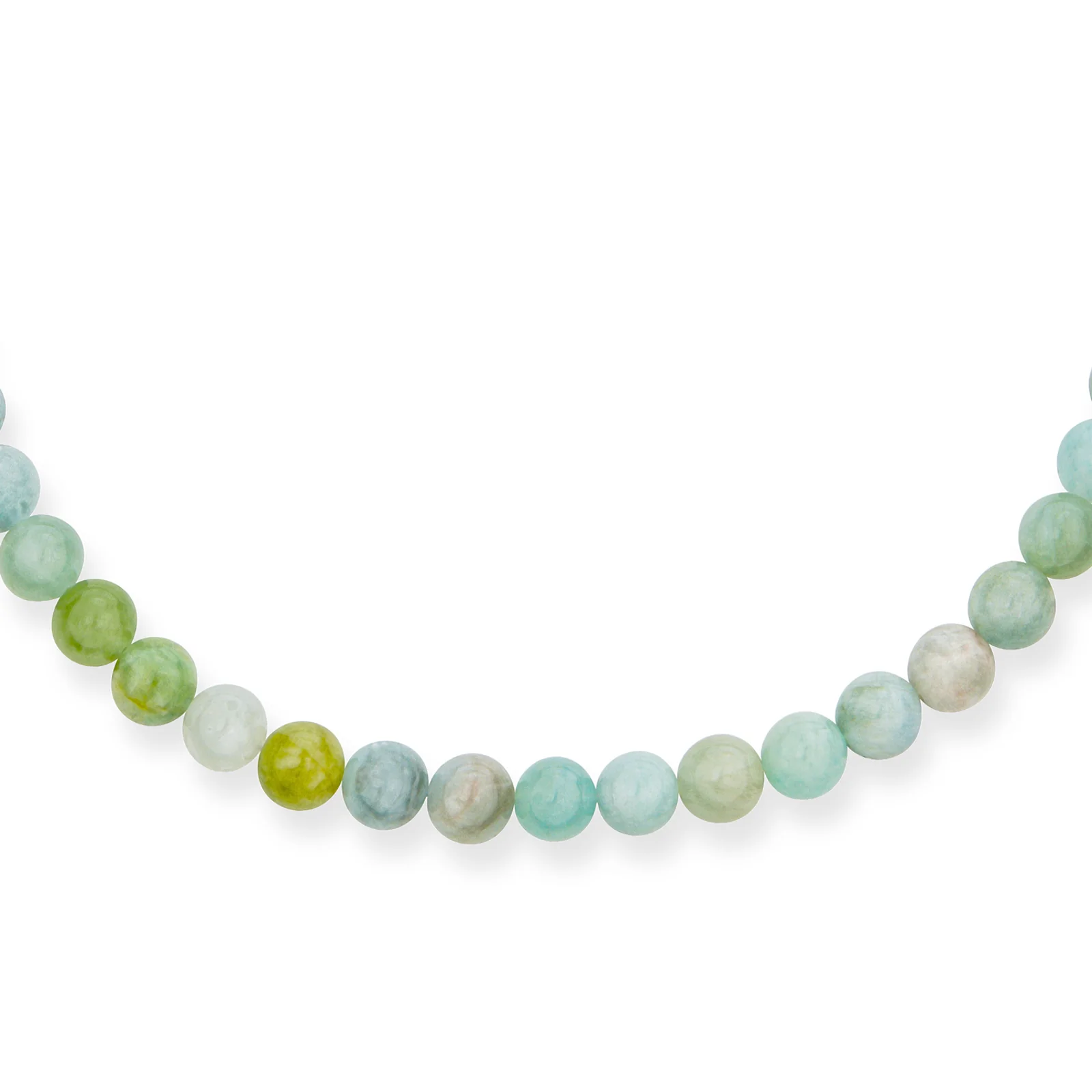 Classic Multi-Color Gemstone Bead Strand Necklace with Toggle Clasp 16-20 Inch - Image 3