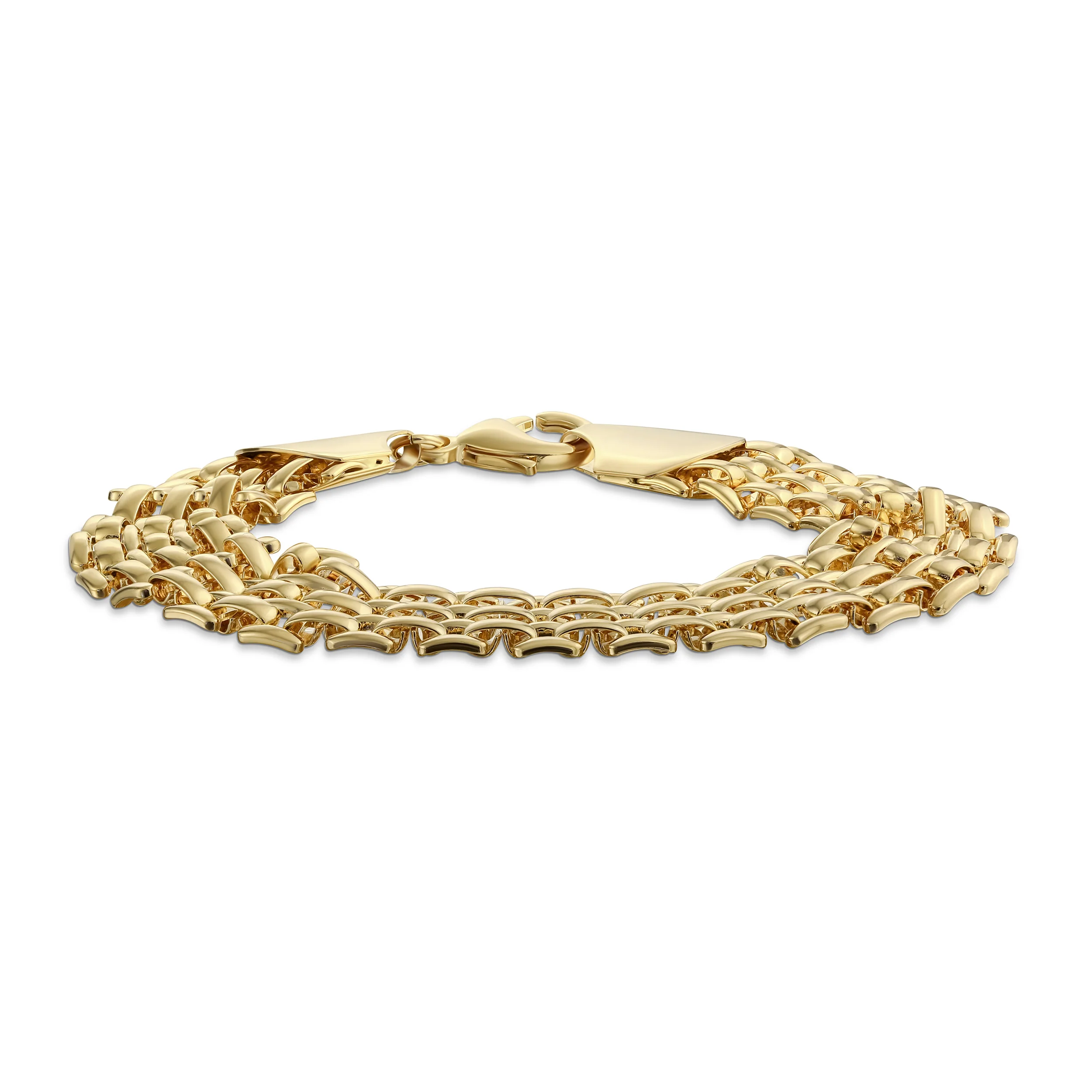 Panther Link Collar Necklace Bracelet Jewelry Set Gold - Image 4