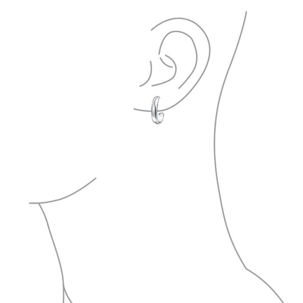 Classic Basic Clip On Hoop Earrings Gold Plated Sterling Silver .75 Diameter - Image 5