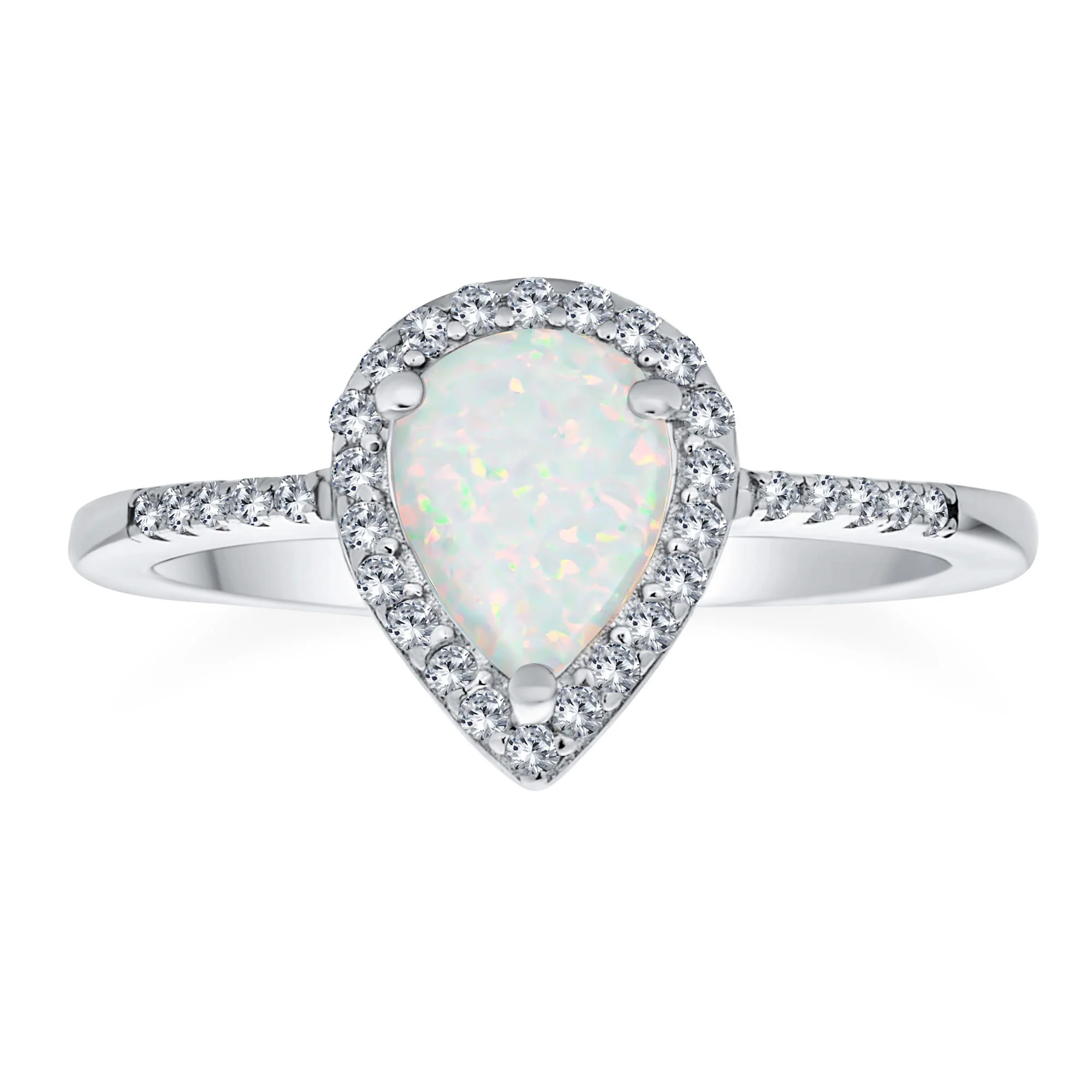 Cocktail Statement Ring with Amethyst or Opal Rose Gold Plated Sterling Silver