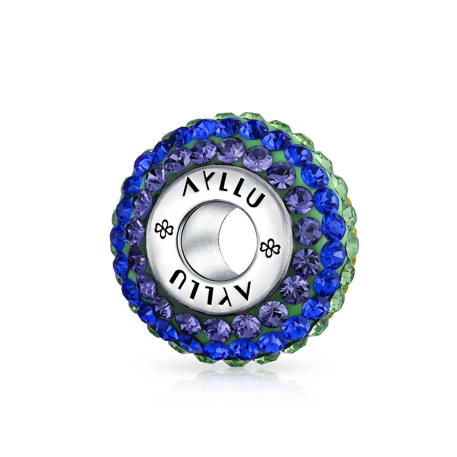 Colorful Rainbow Crystal Bead Charm LGBTQ Spacer for European Bracelet Sterling Silver - Image 3