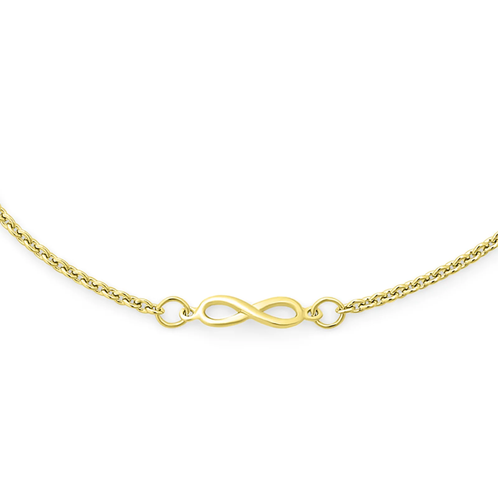 Dainty Romantic Love Knot Multi Infinity Symbol Anklet Ankle Bracelet Sterling Silver Size 9 To 9.5 Inch - Image 4