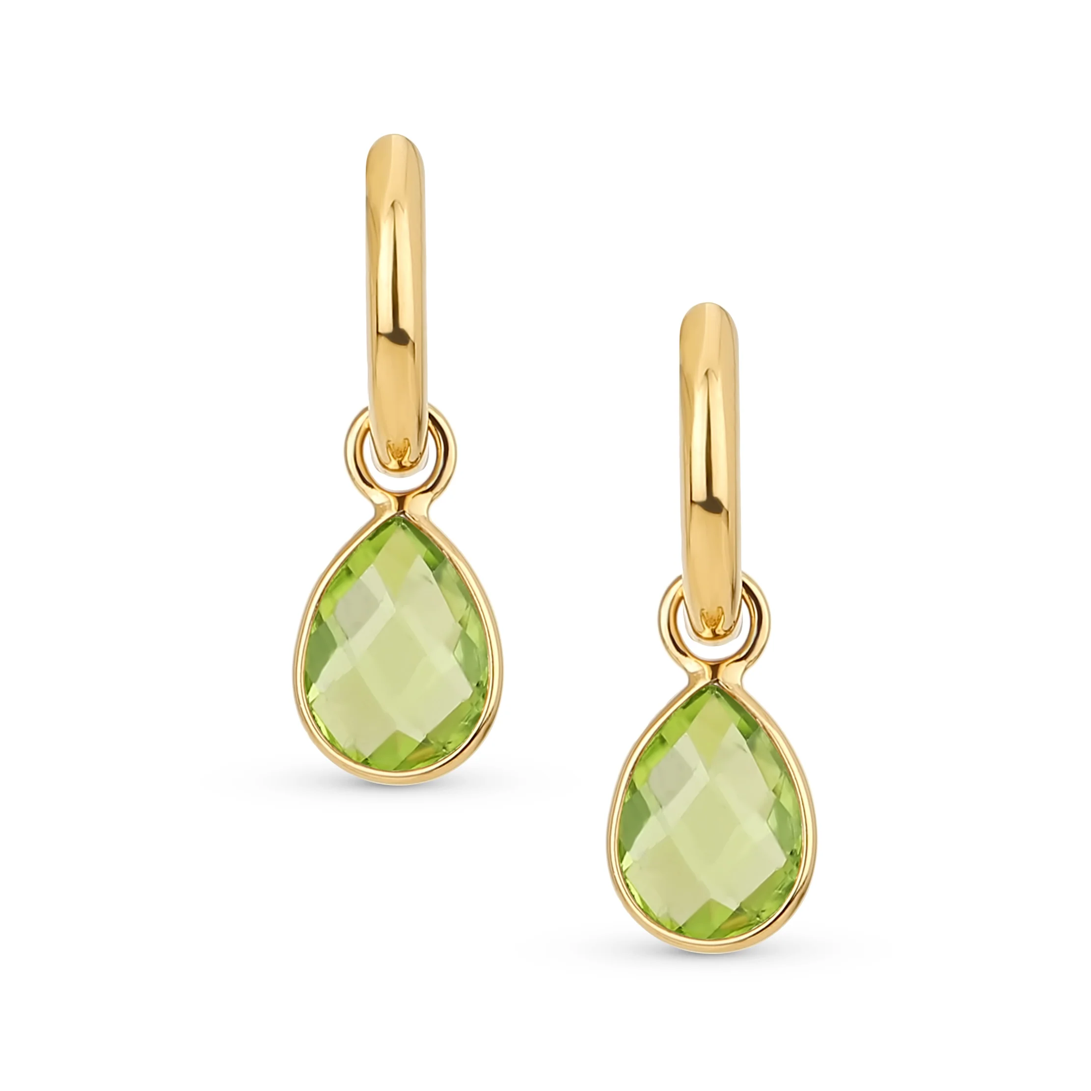 Classic 2 CTW Natural Stone Blue Aquamarine Teardrop Huggie Drop Earrings .925 Sterling Silver - Image 6