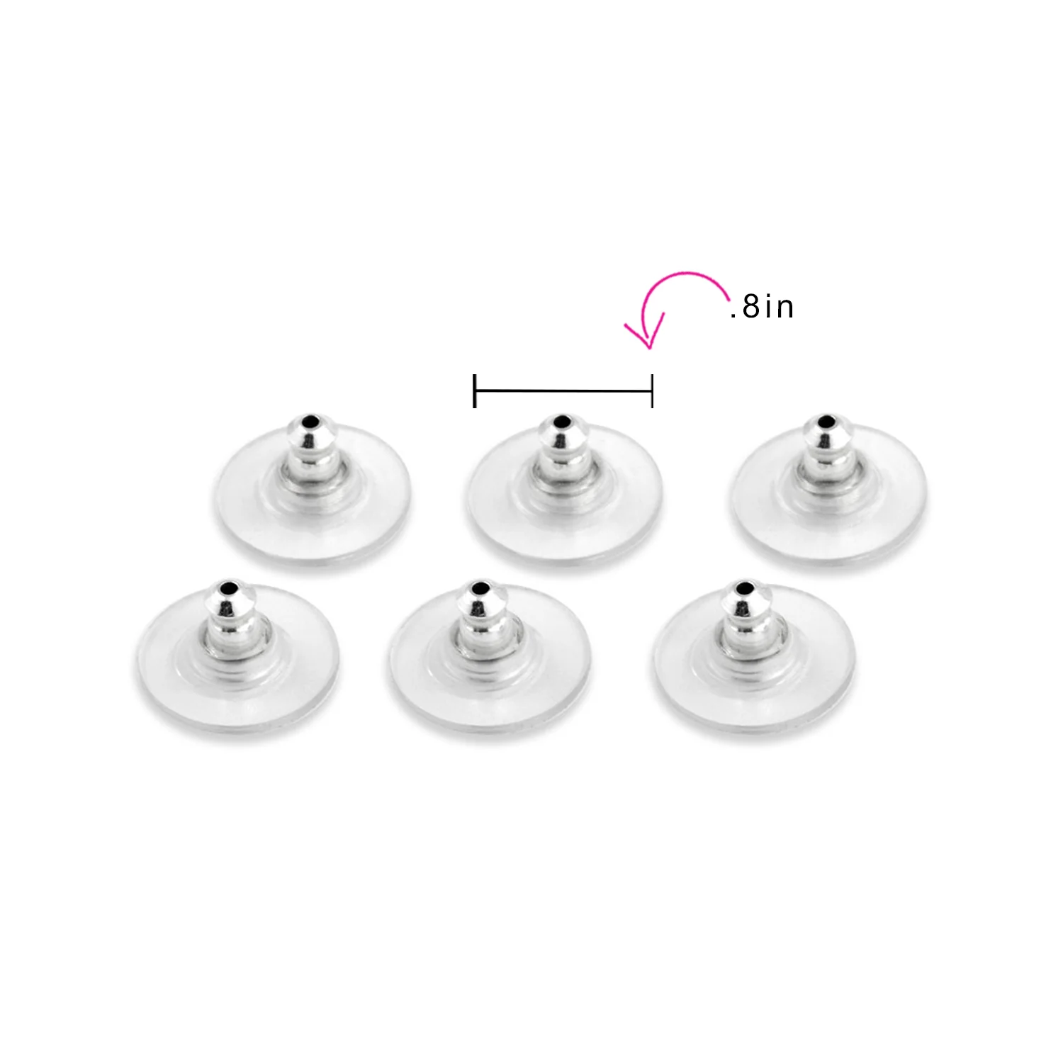 Earrings Stabilizer Safety Backs Earring Backing Post Set of 3 - Image 3
