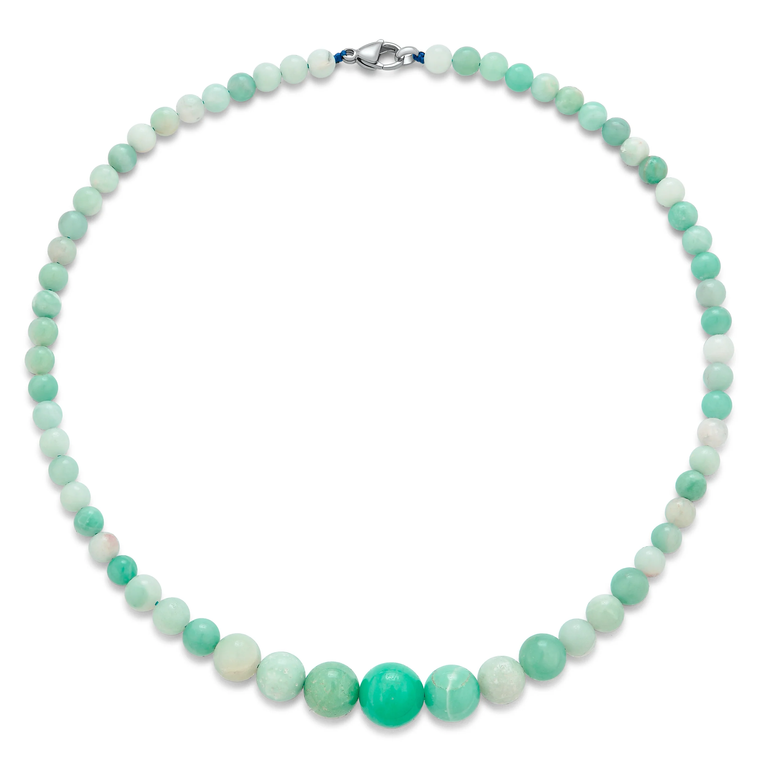 Elegant Graduated Semi-Precious Gemstone Bead Strand Necklace 16-18 Inch - Image 13