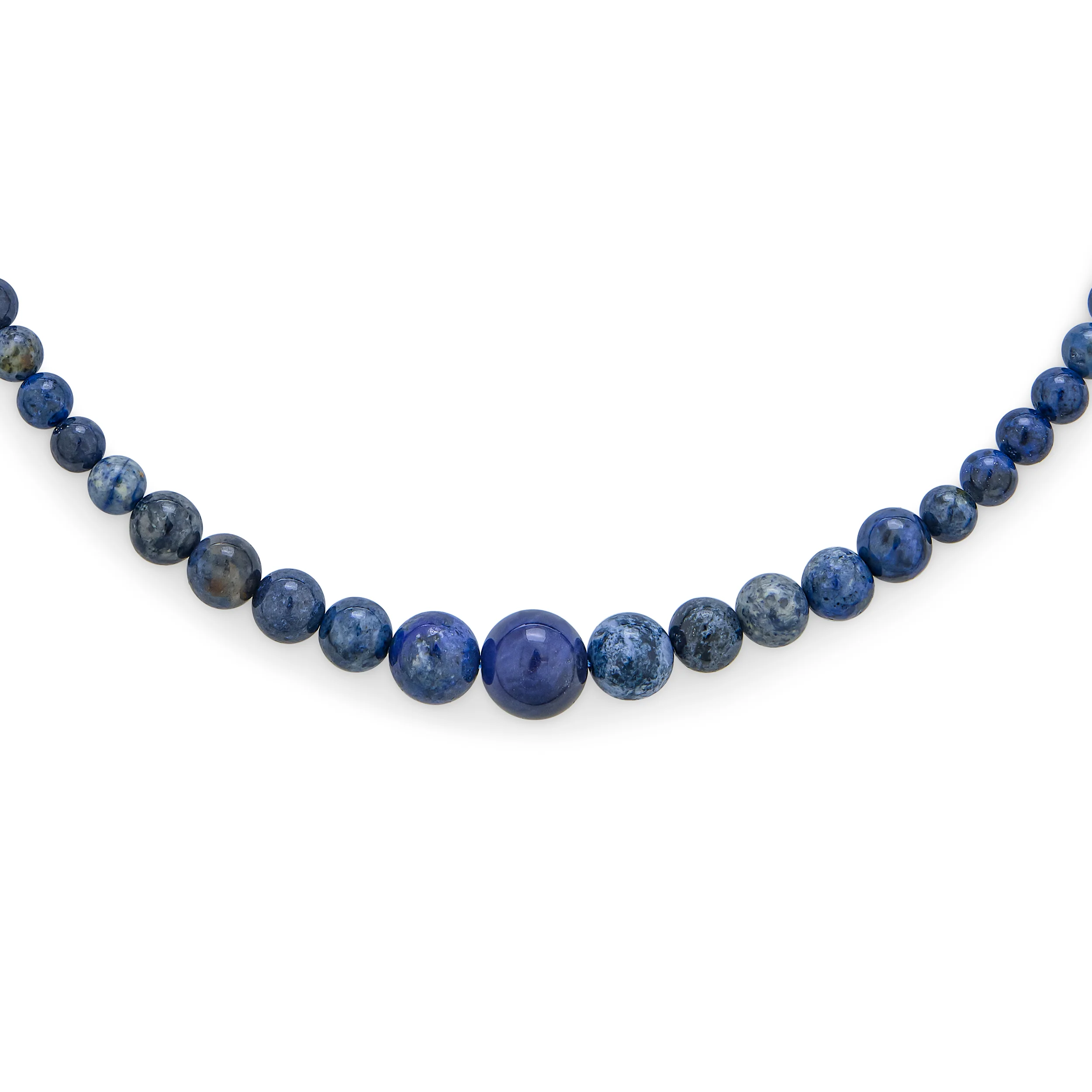Elegant Graduated Semi-Precious Gemstone Bead Strand Necklace 16-18 Inch - Image 4