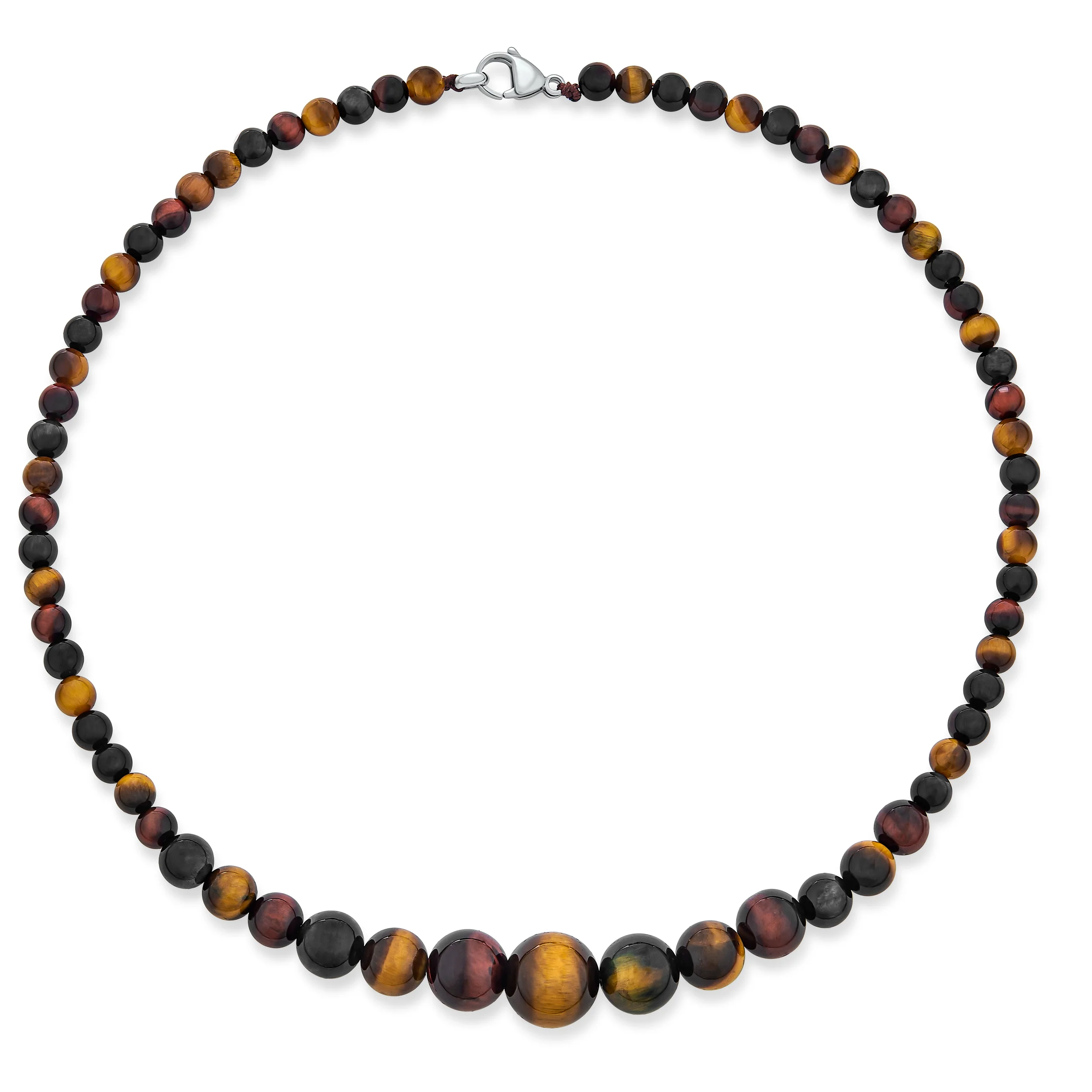 Elegant Graduated Semi-Precious Gemstone Bead Strand Necklace 16-18 Inch - Image 7
