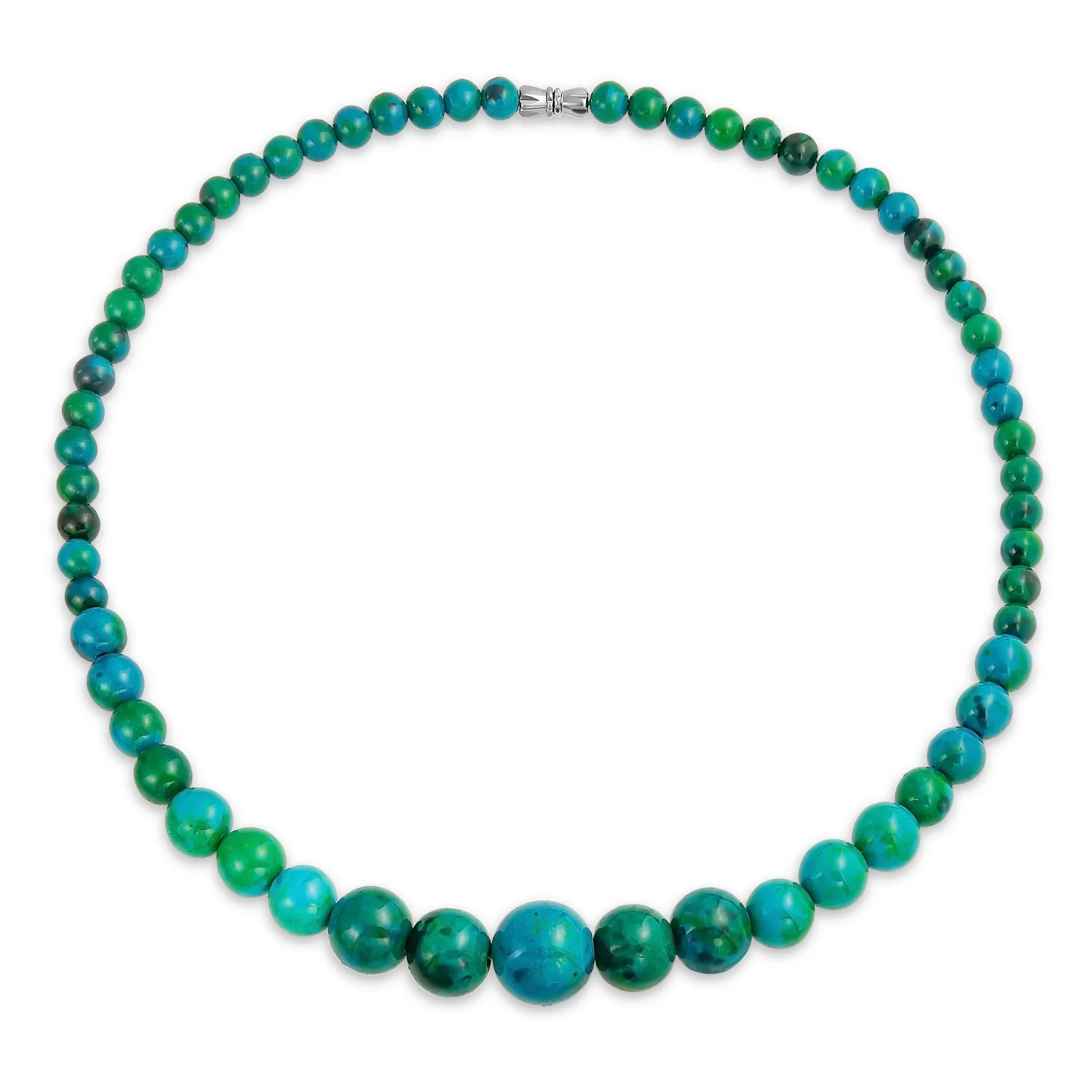Elegant Graduated Semi-Precious Gemstone Bead Strand Necklace 16-18 Inch - Image 9