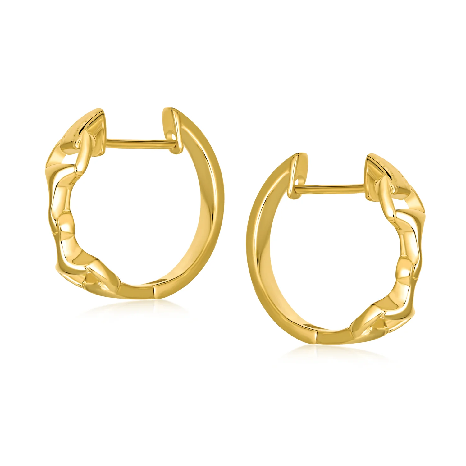 Western Equestrian Horse Bit Hoop Earrings .925 Sterling Silver - Image 5