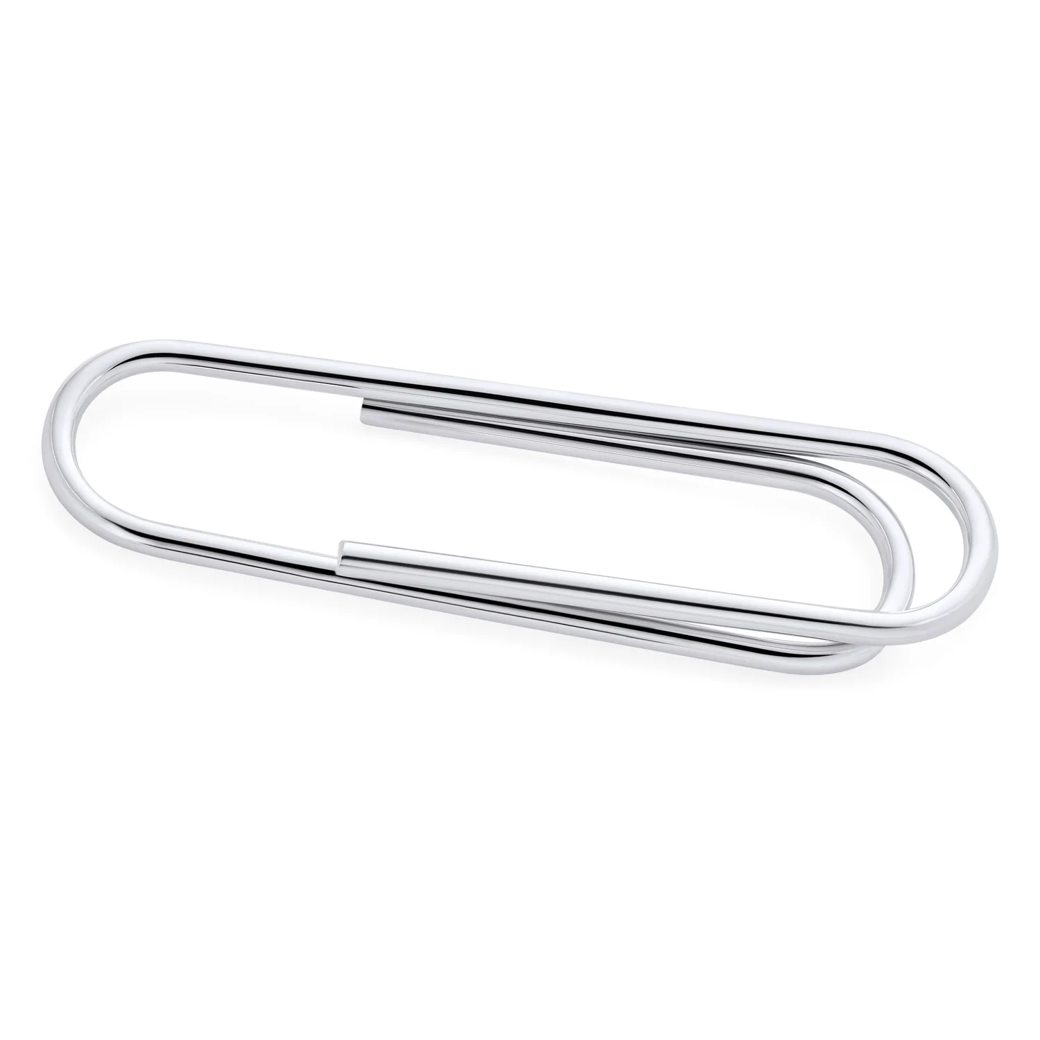 Executive Gift Sterling Silver Money Clip for Men - Large Strong Polished Finish